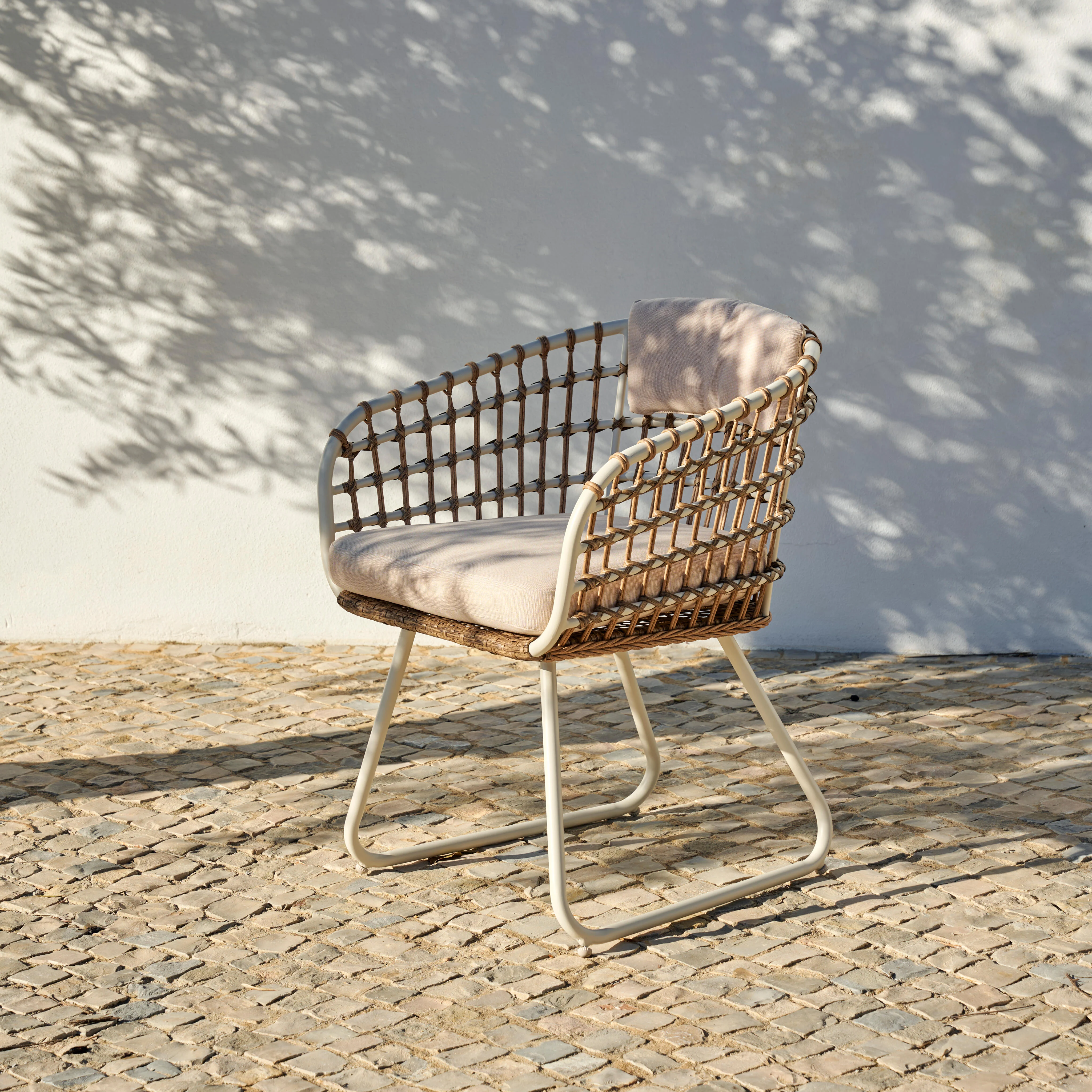 BONES Stoel zandH 80 x B 62 x D 61 cm - CASA