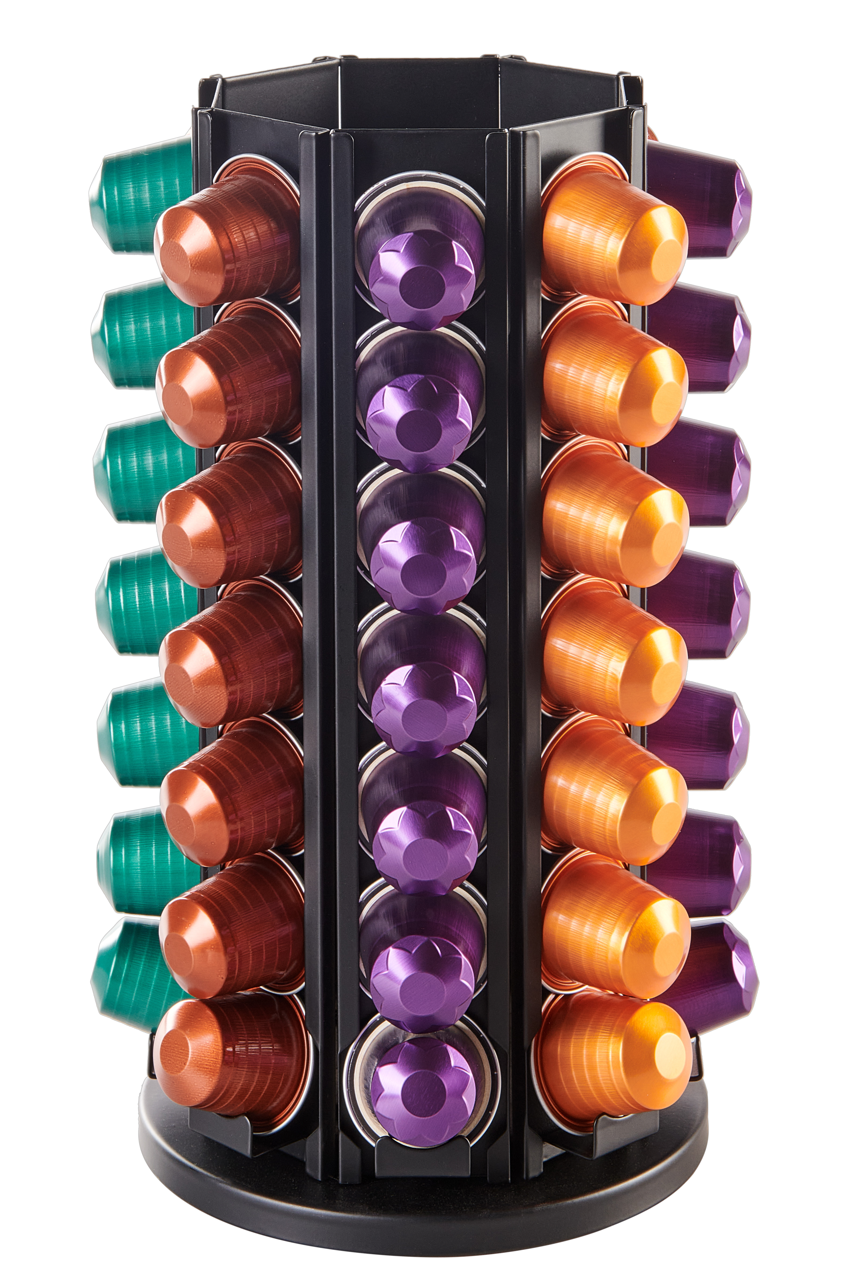 ROTATE Capsulehouder zwartH 26 cm - Ø 14 cm - CASA