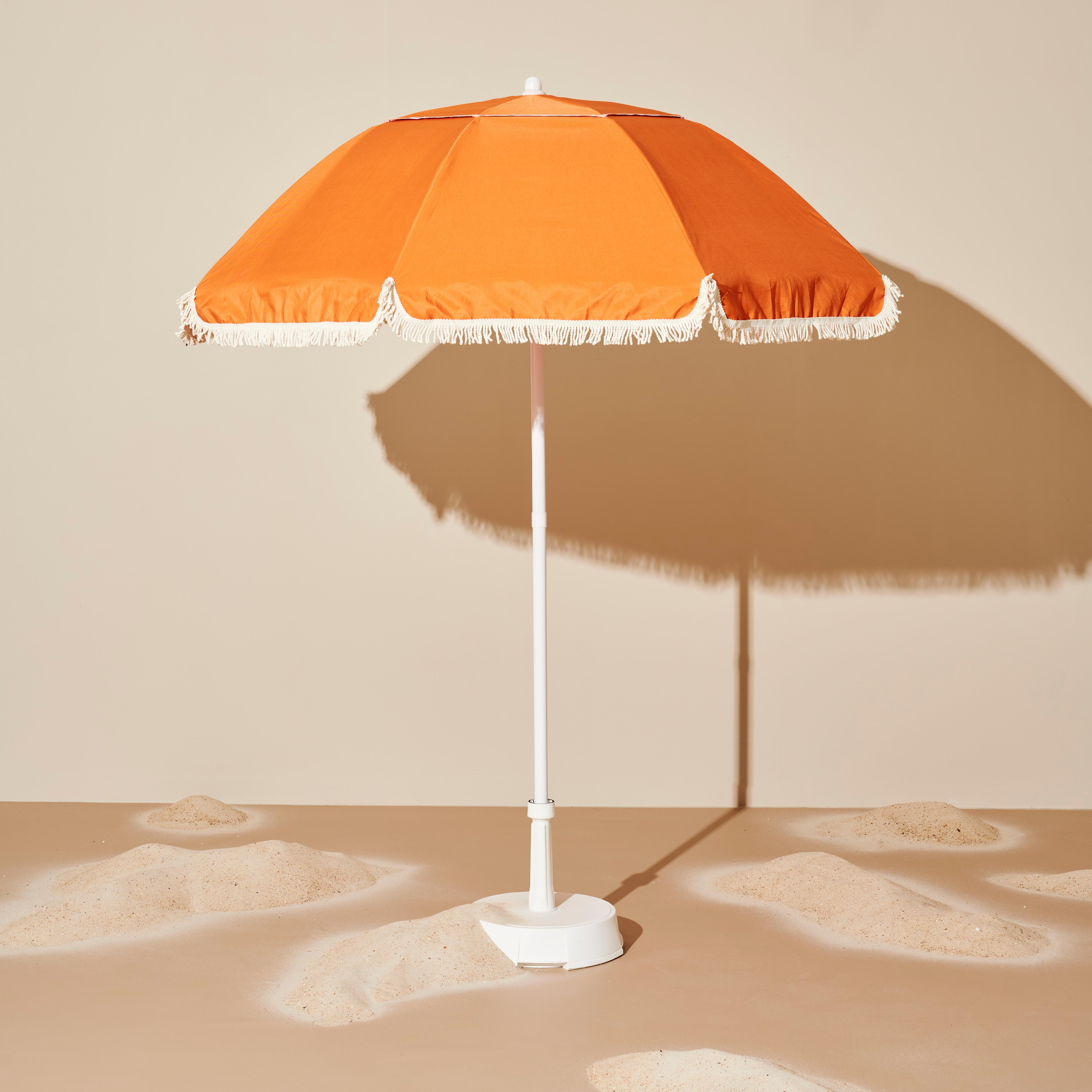 FRANJA & VALINO Parasol set oranjeParasol met voet - CASA