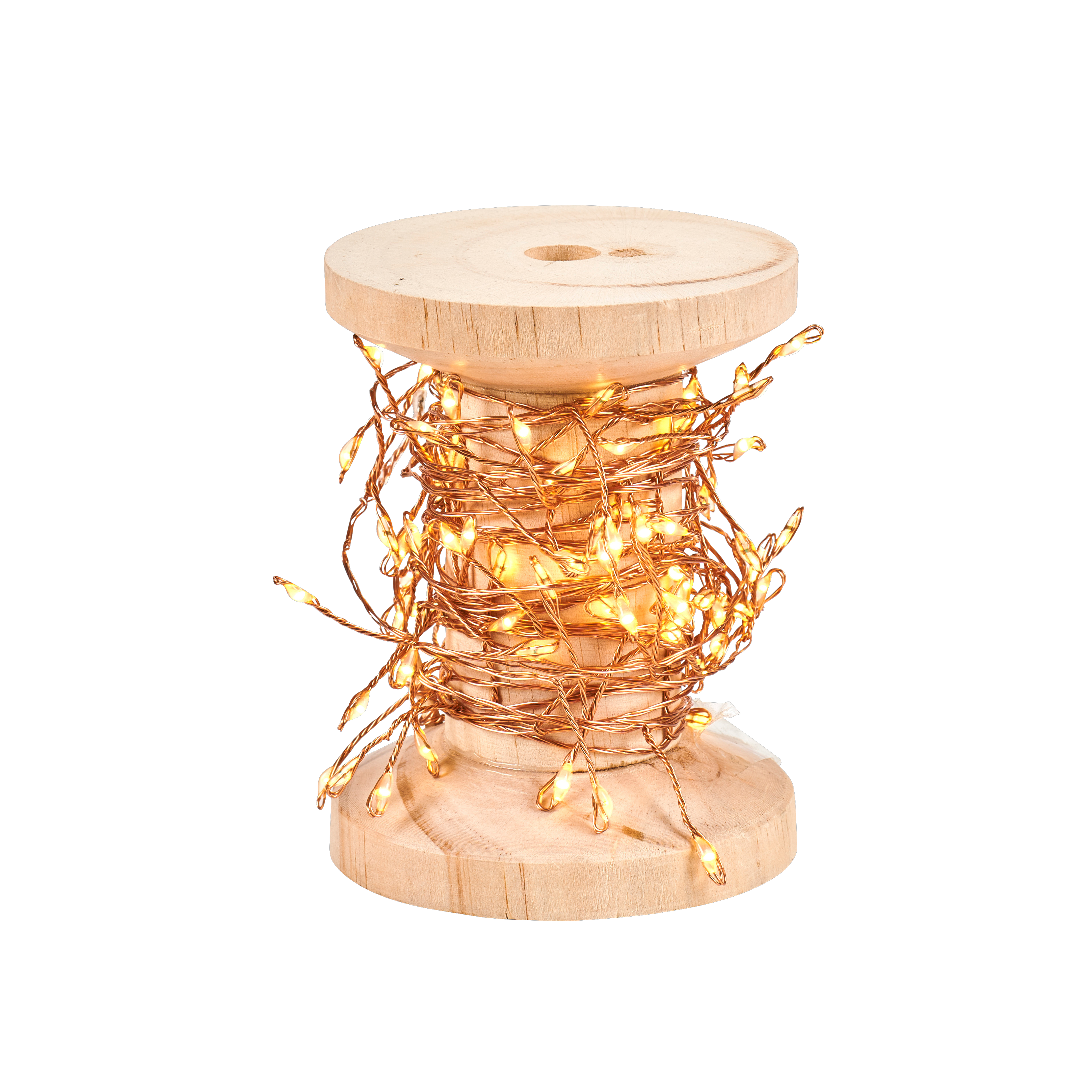 ELLI Lichtsnoer cluster met 100 leds koperH 9,5 cm - Ø 7,5 cm