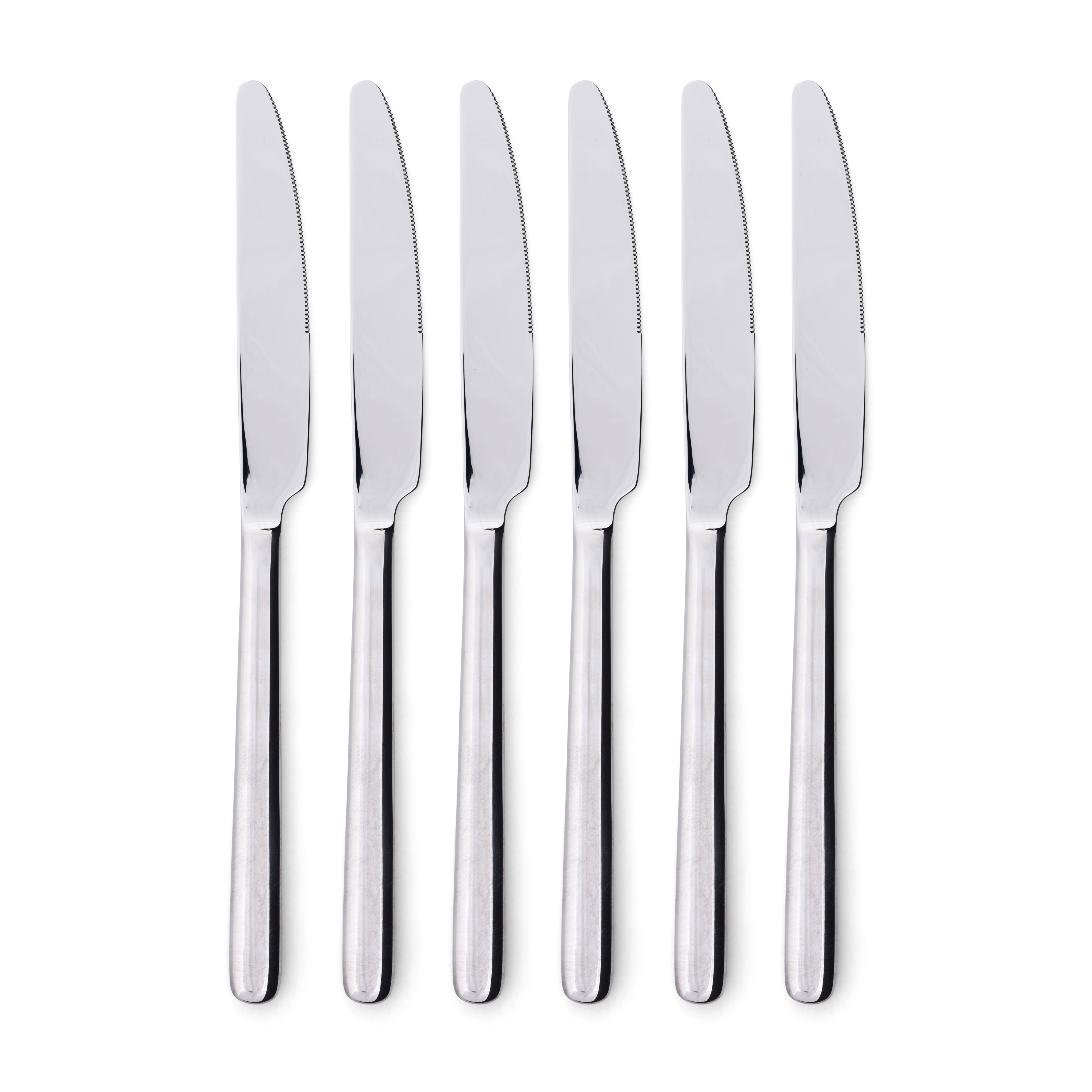 OLIVIA Mes set van 6 zilverL 22,8 cm