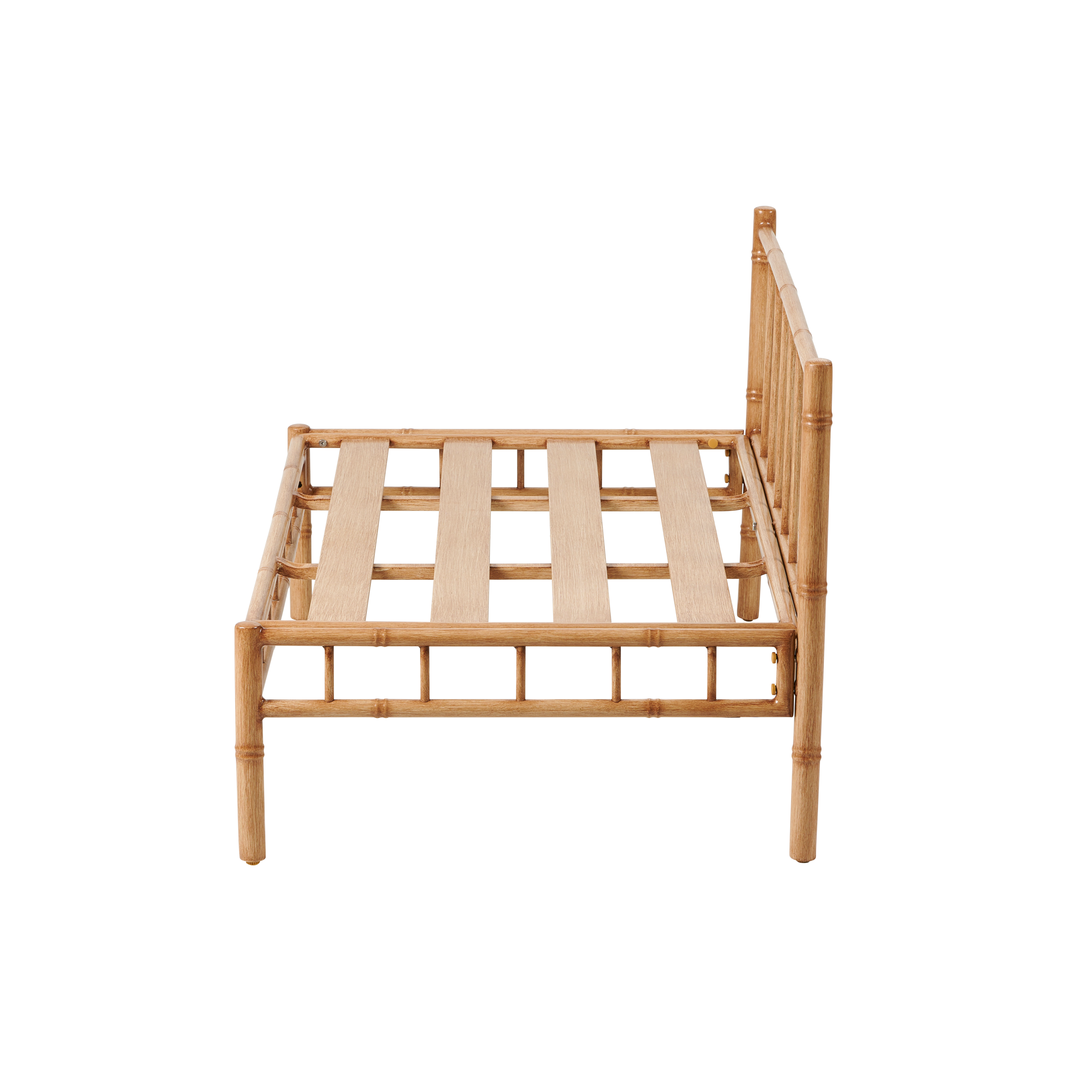 BAMBOLETTE Lounge bank bamboo lookH 71 x B 120 x D 80 cm - CASA