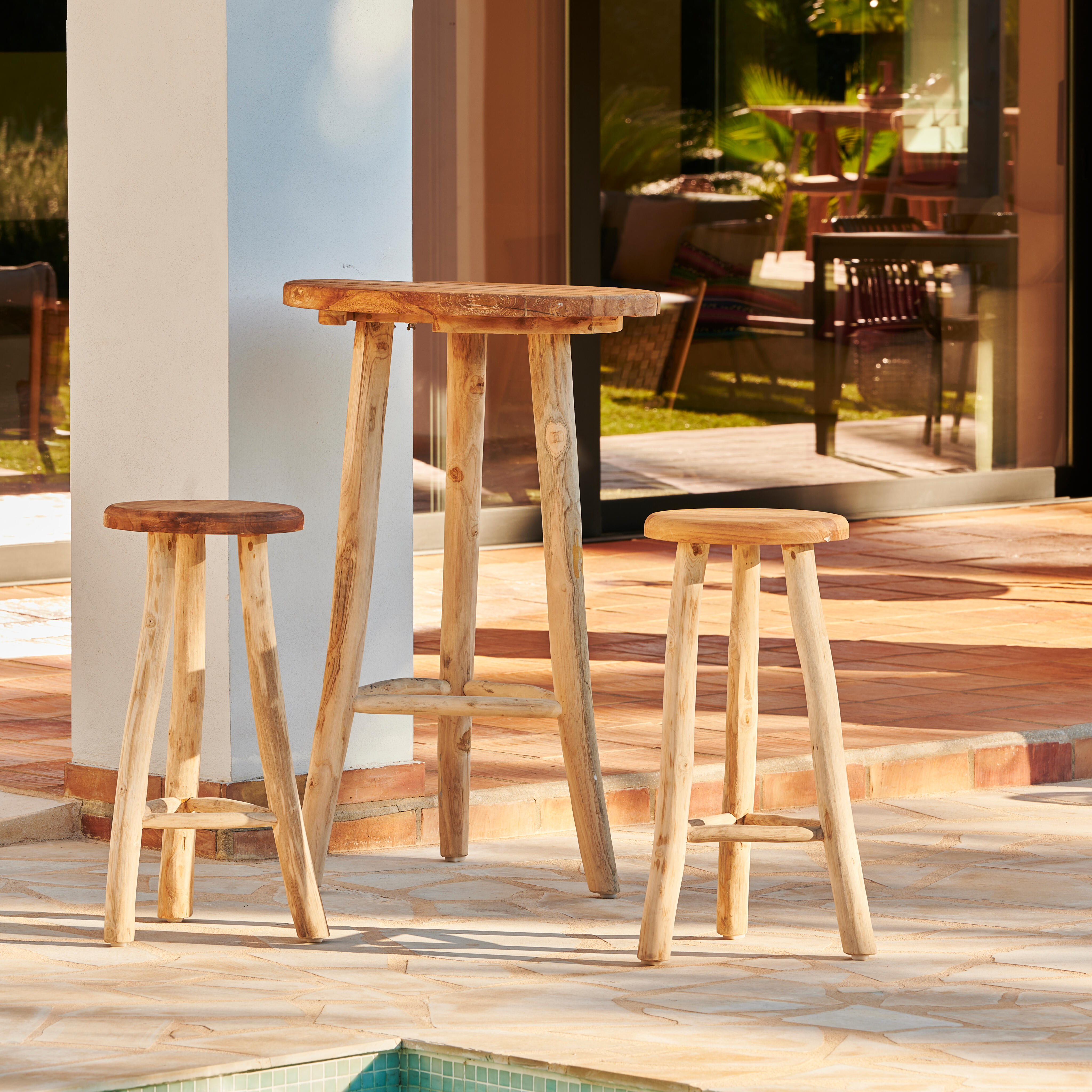 BATANG Bartafel (blad) naturelH 110 cm - Ø 70 cm