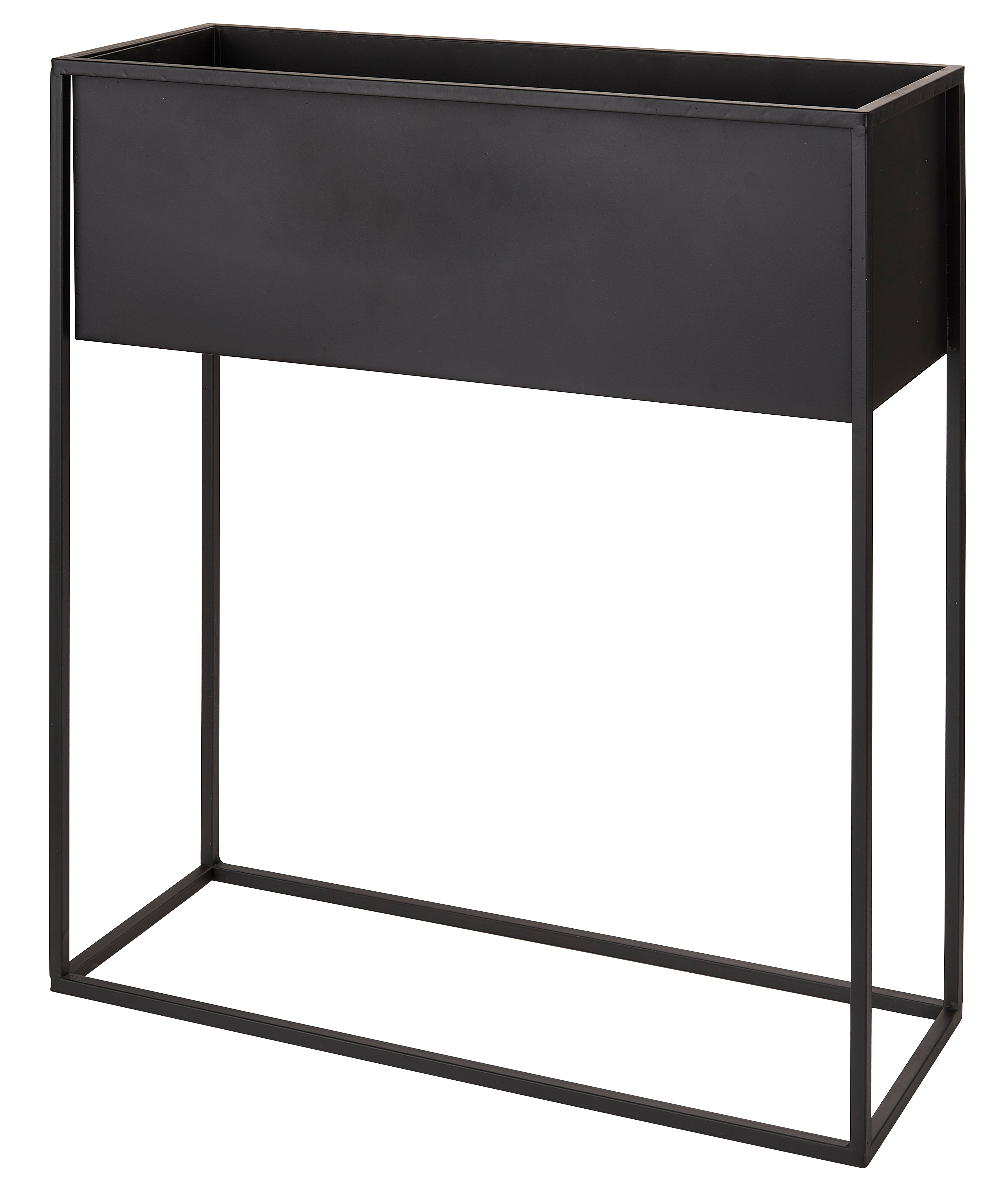 LARGO Bloempot zwartH 59 x B 55 x D 20 cm