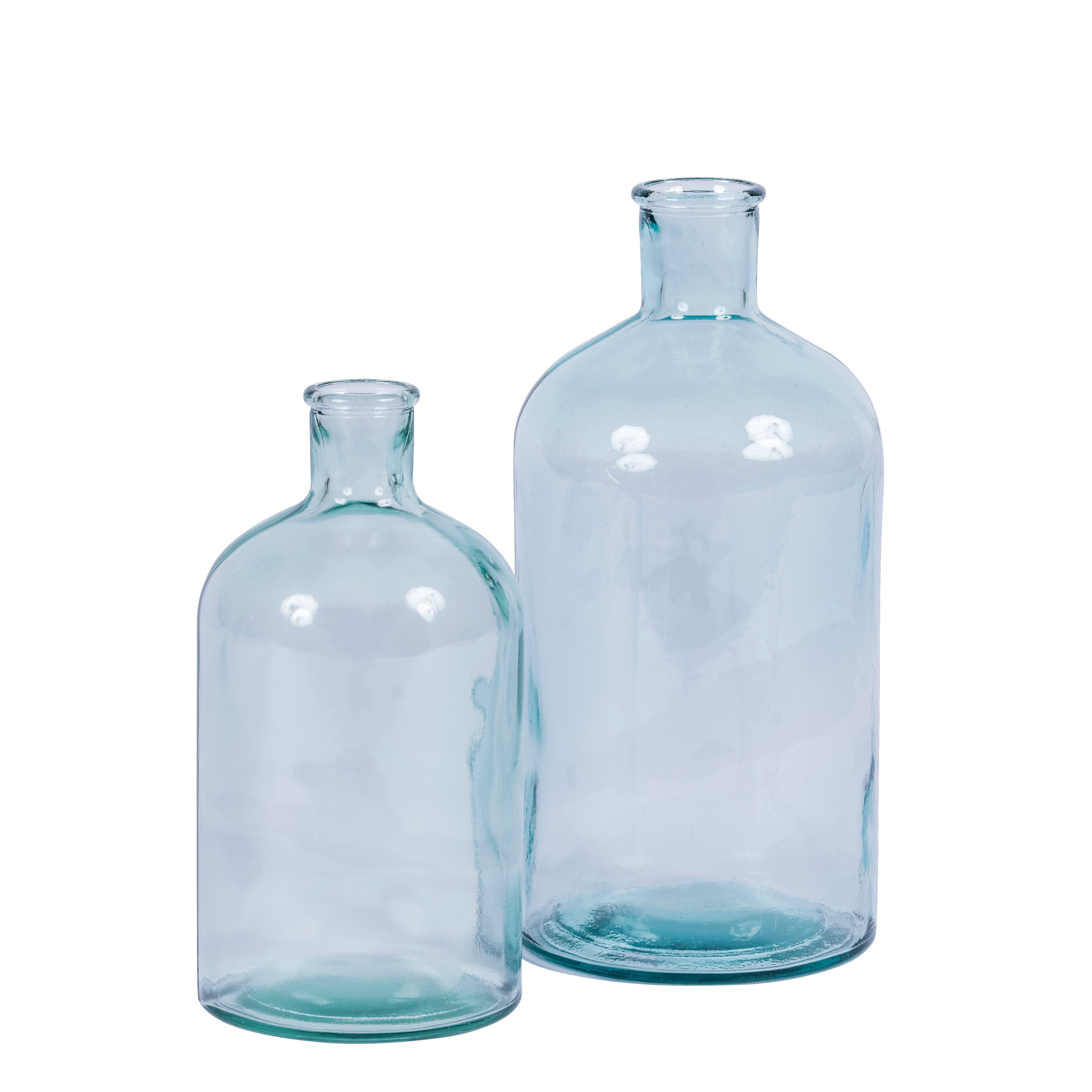 RETRO Flesvaas transparantH 21,5 cm - Ø 11,5 cm