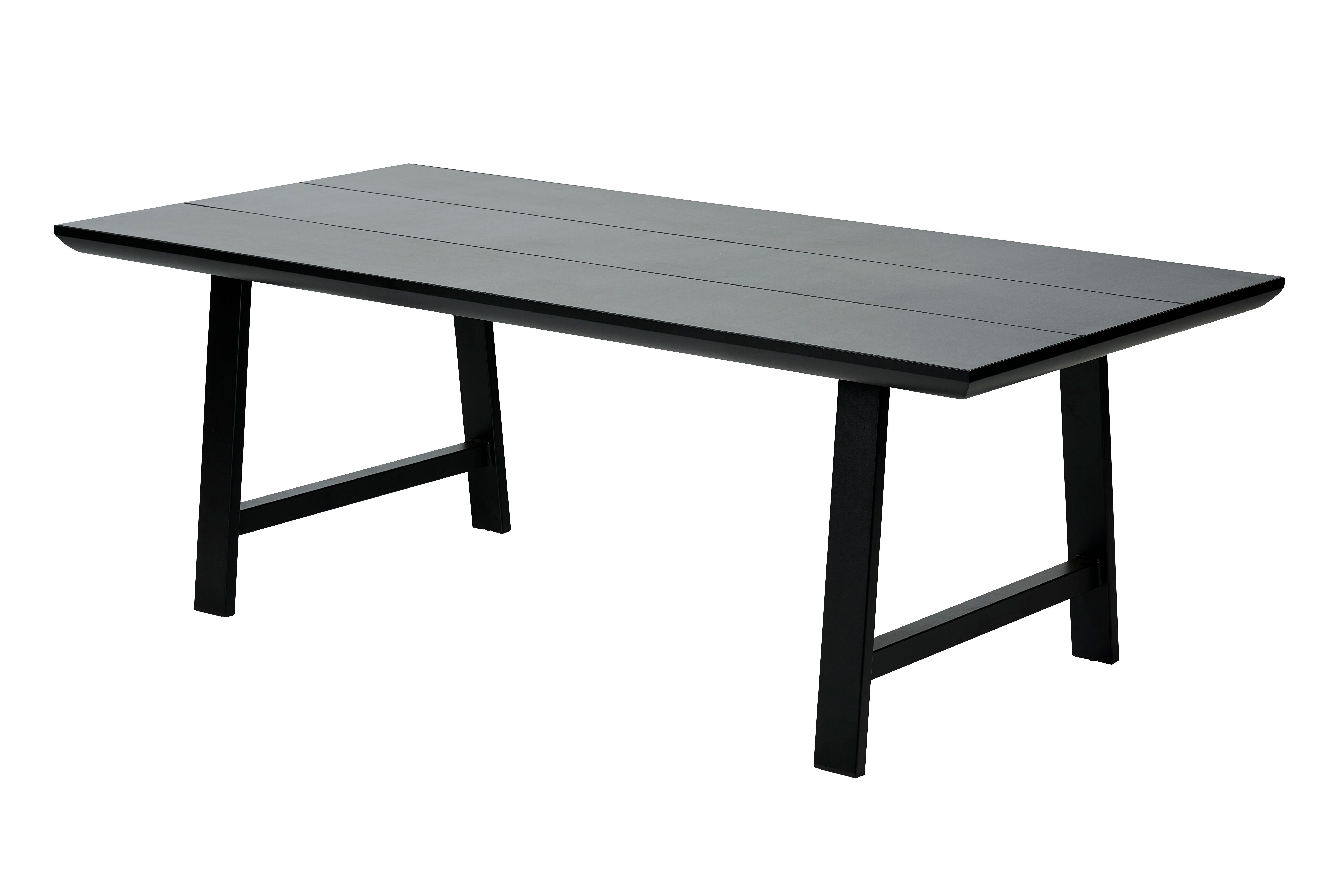FORMAX Tuintafel met A-poten zwartH 5,8 x B 101 x L 216 cm