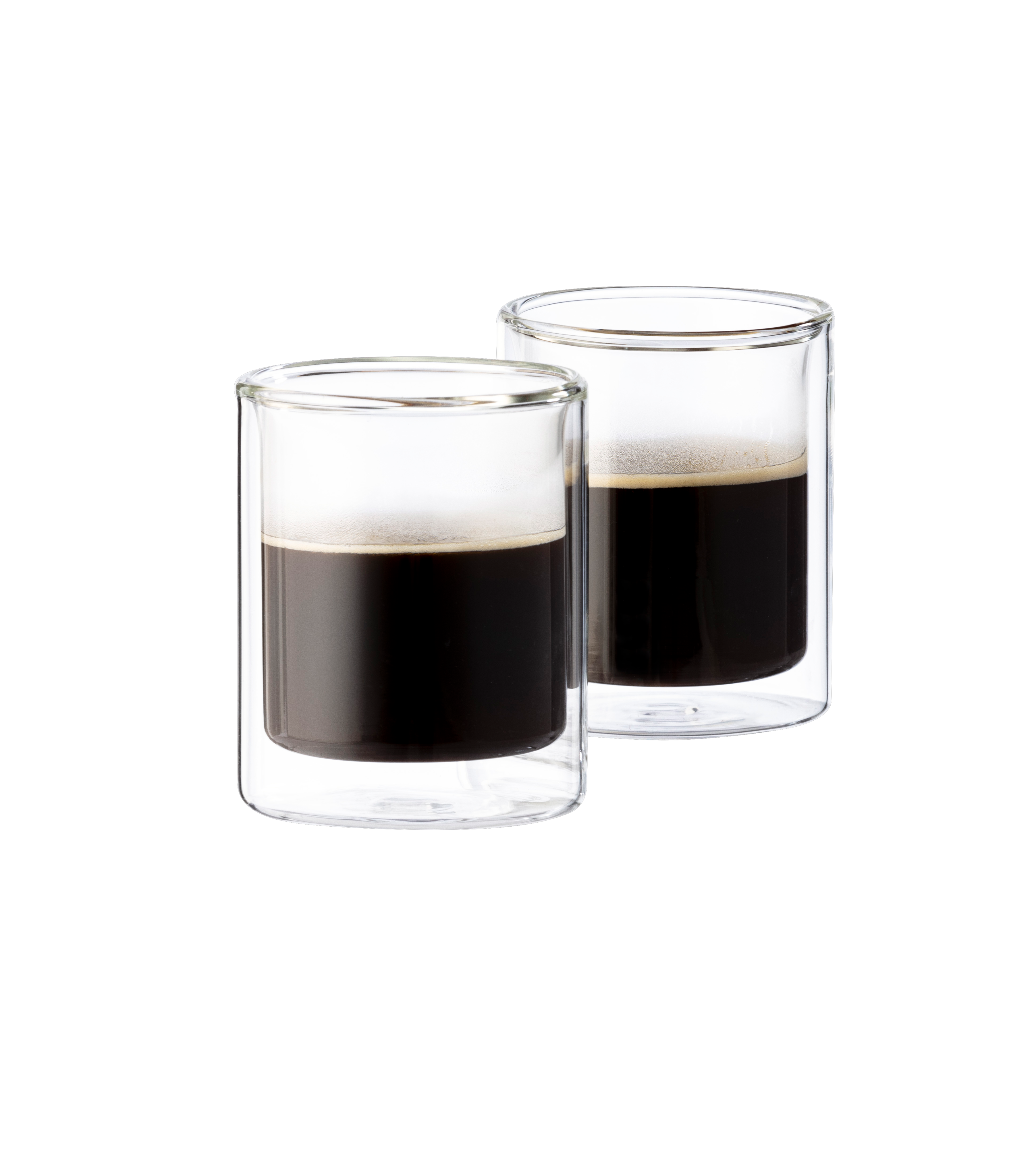 RELAX Dubbelwandig glas set van 2 12 CL transparantH 7 cm - Ø 6 cm - CASA