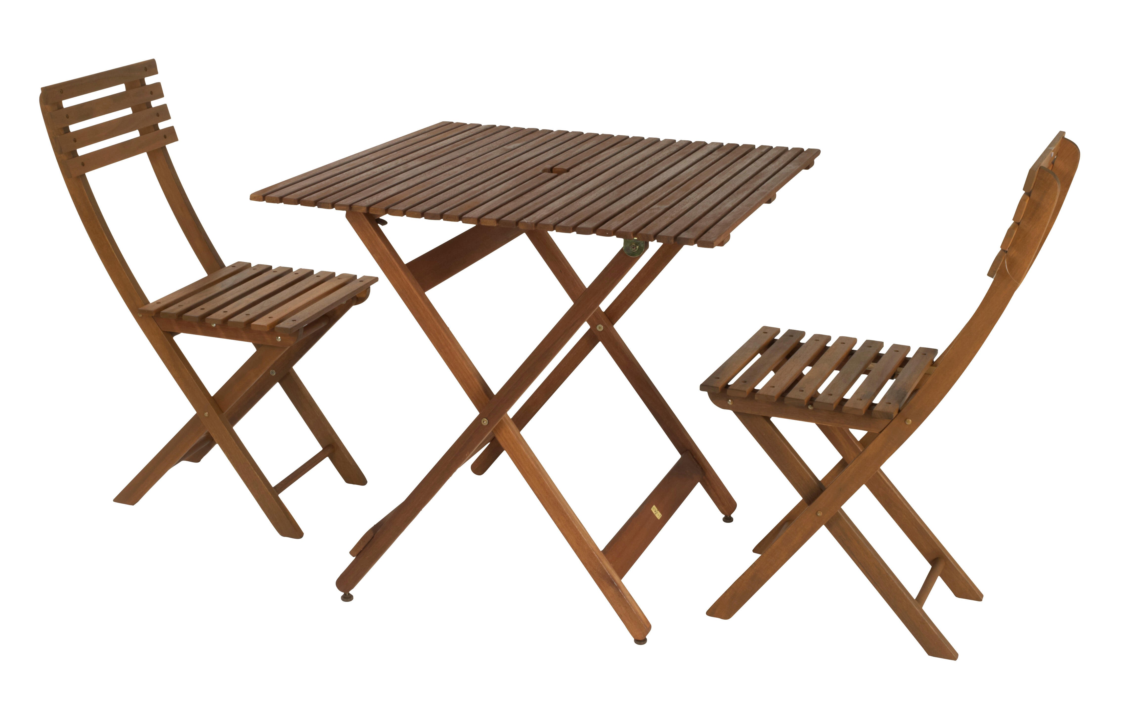 KOS Bistroset naturelH 75 x L 80 x D 80 cm - CASA