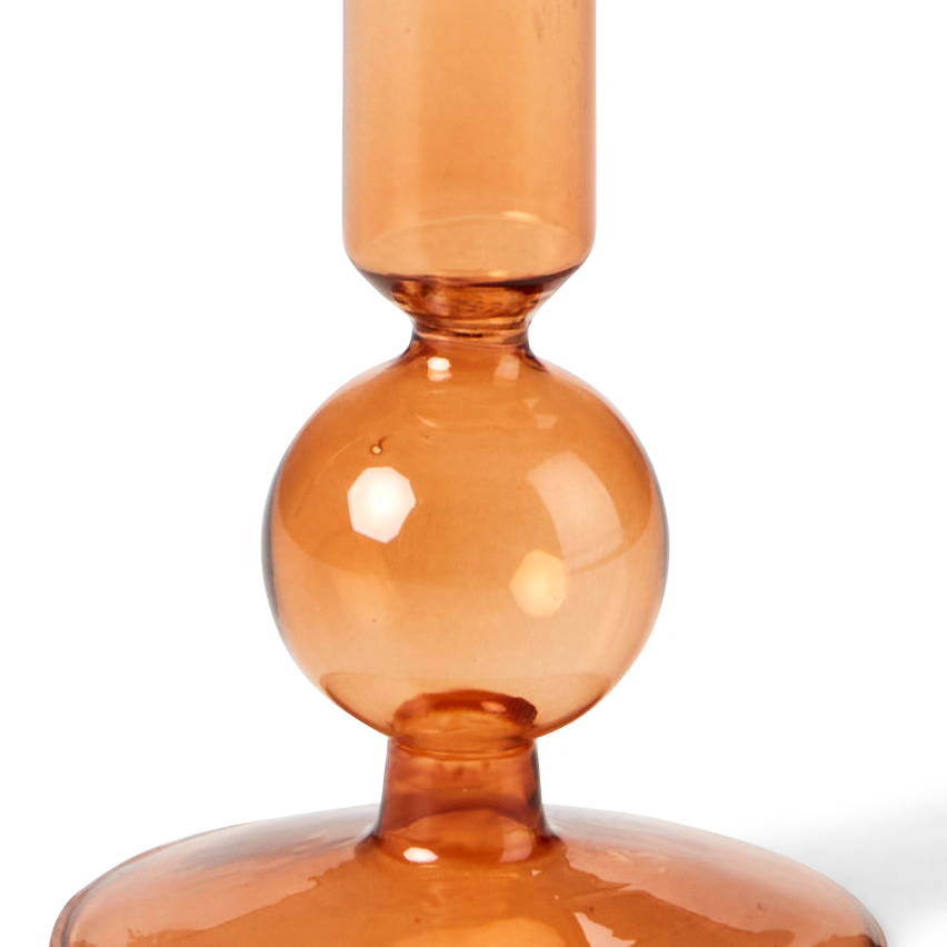ISA Kandelaar bruinH 13 cm - Ø 8 cm