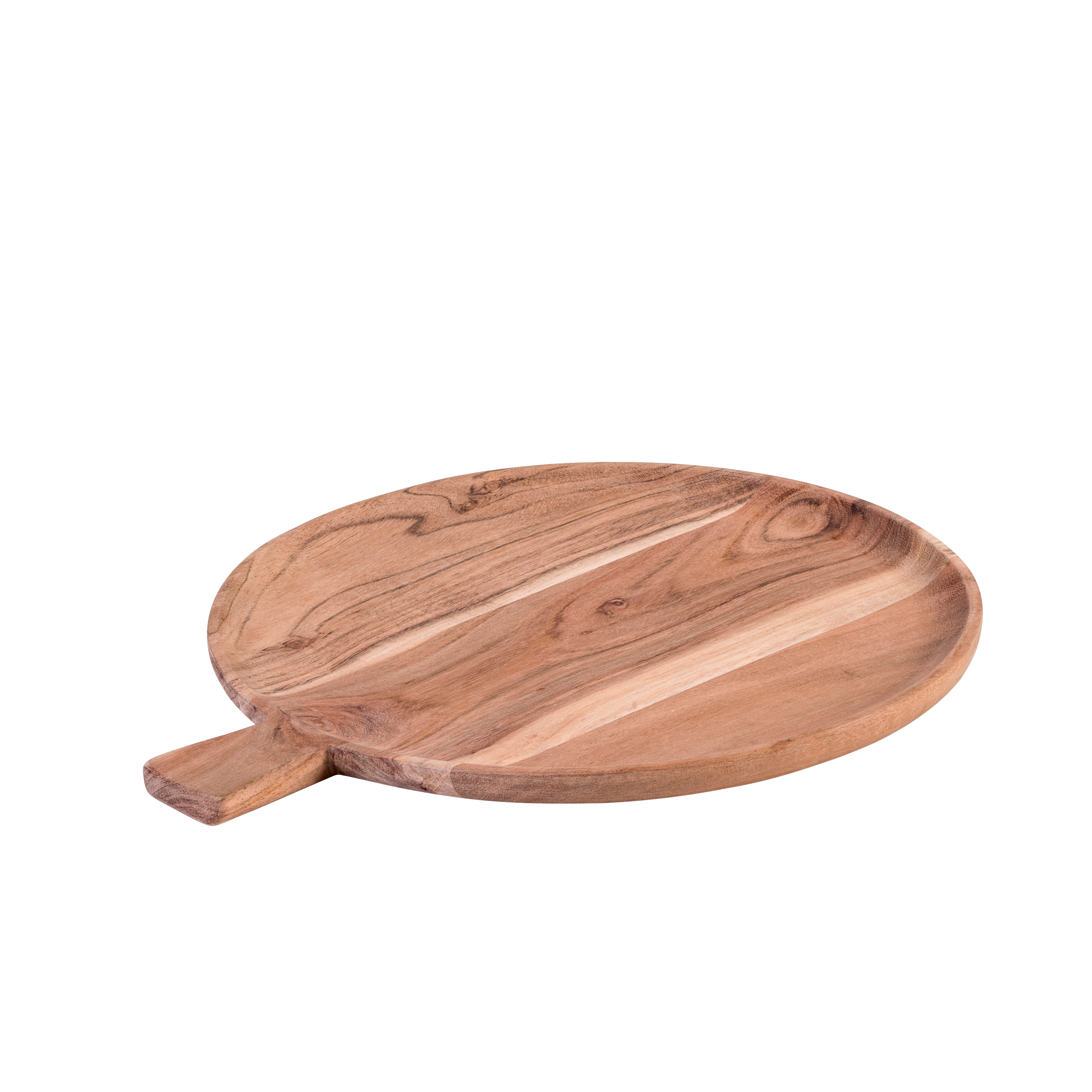 ACACIA CHIC Bord met handvat naturelH 1,5 x B 36 cm - Ø 30 cm