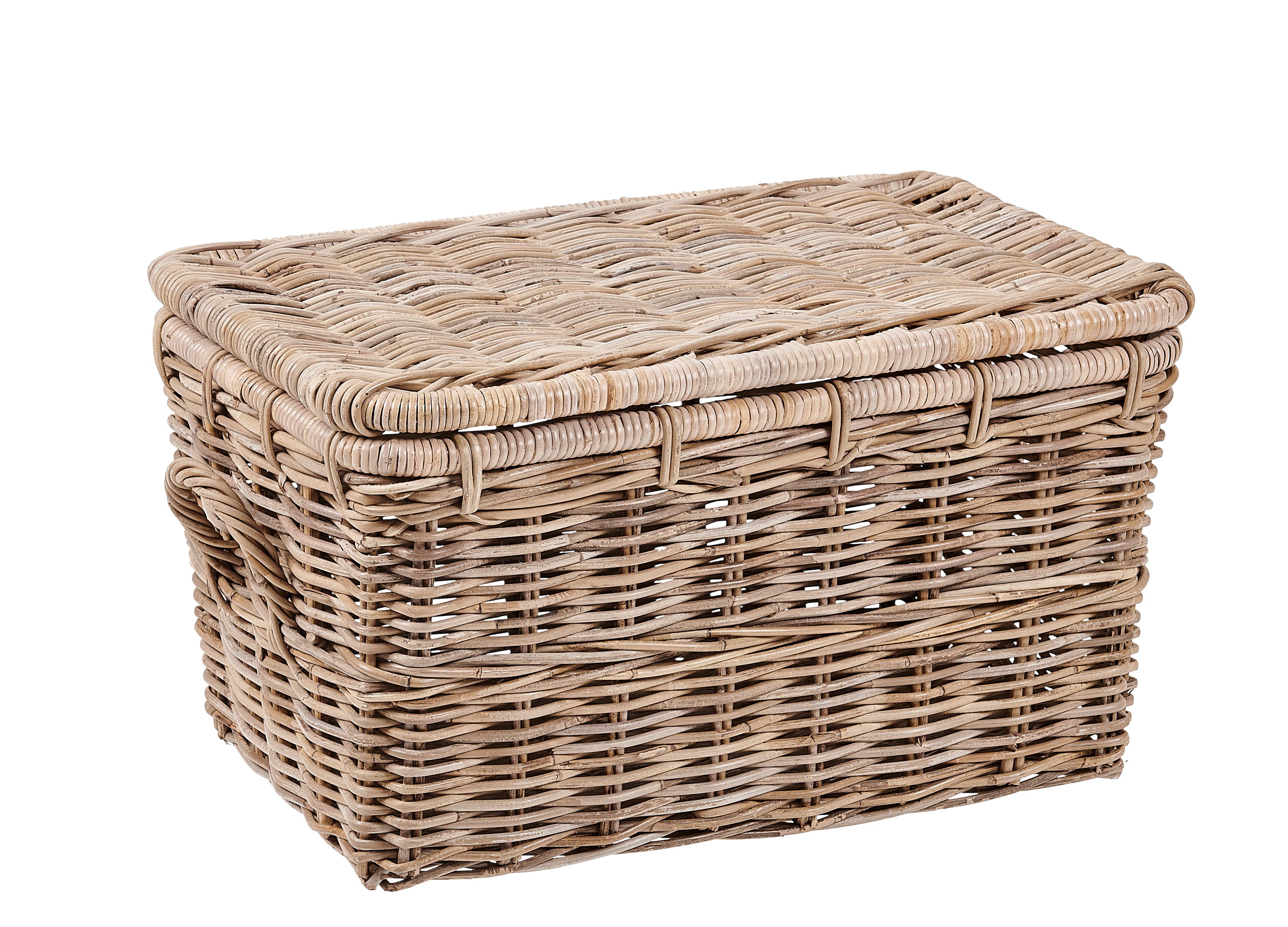 SAVANNAH Opbergkoffer grijsH 38 x B 62 x D 37 cm