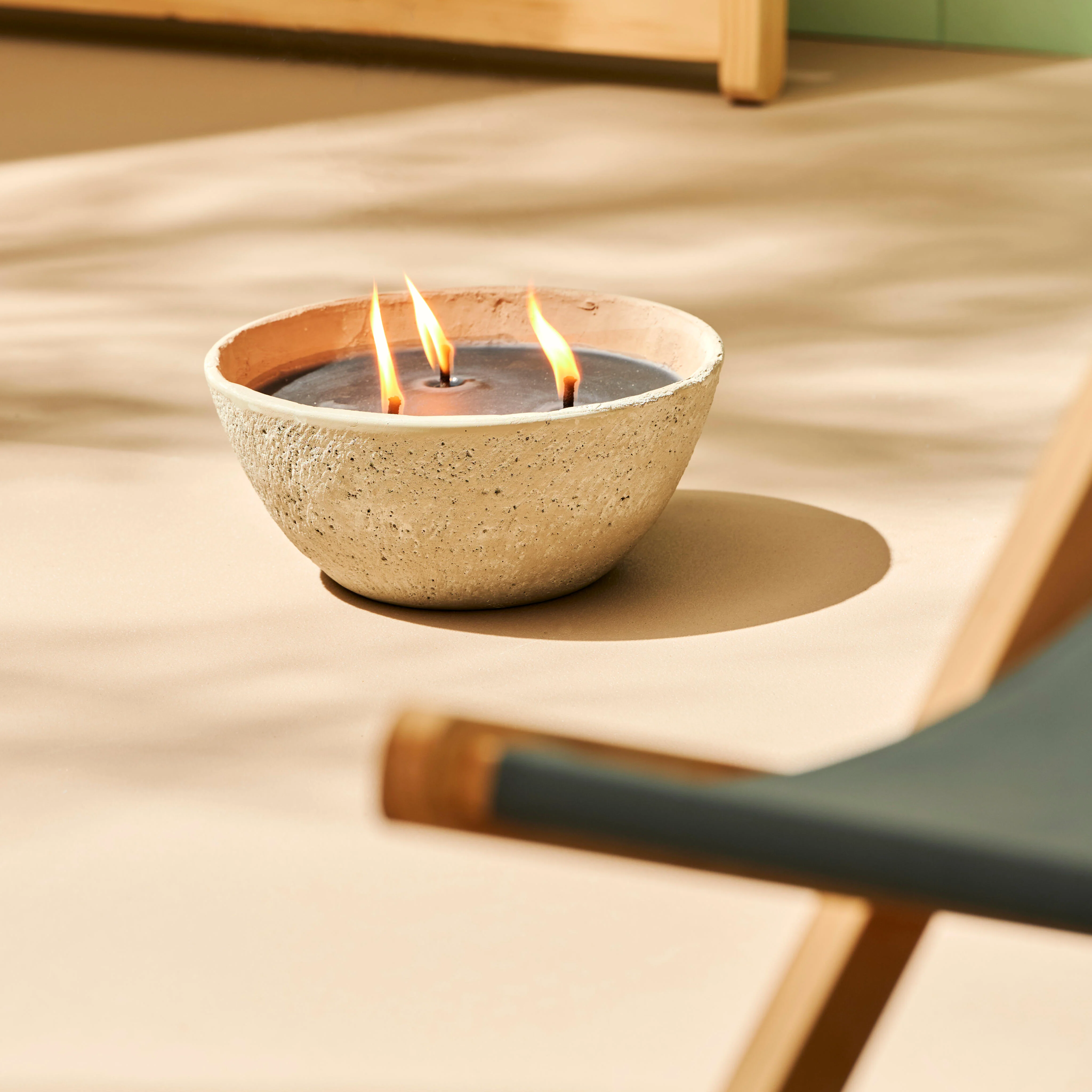 BETON Buitenkaars grijsH 10 cm - Ø 23 cm - CASA