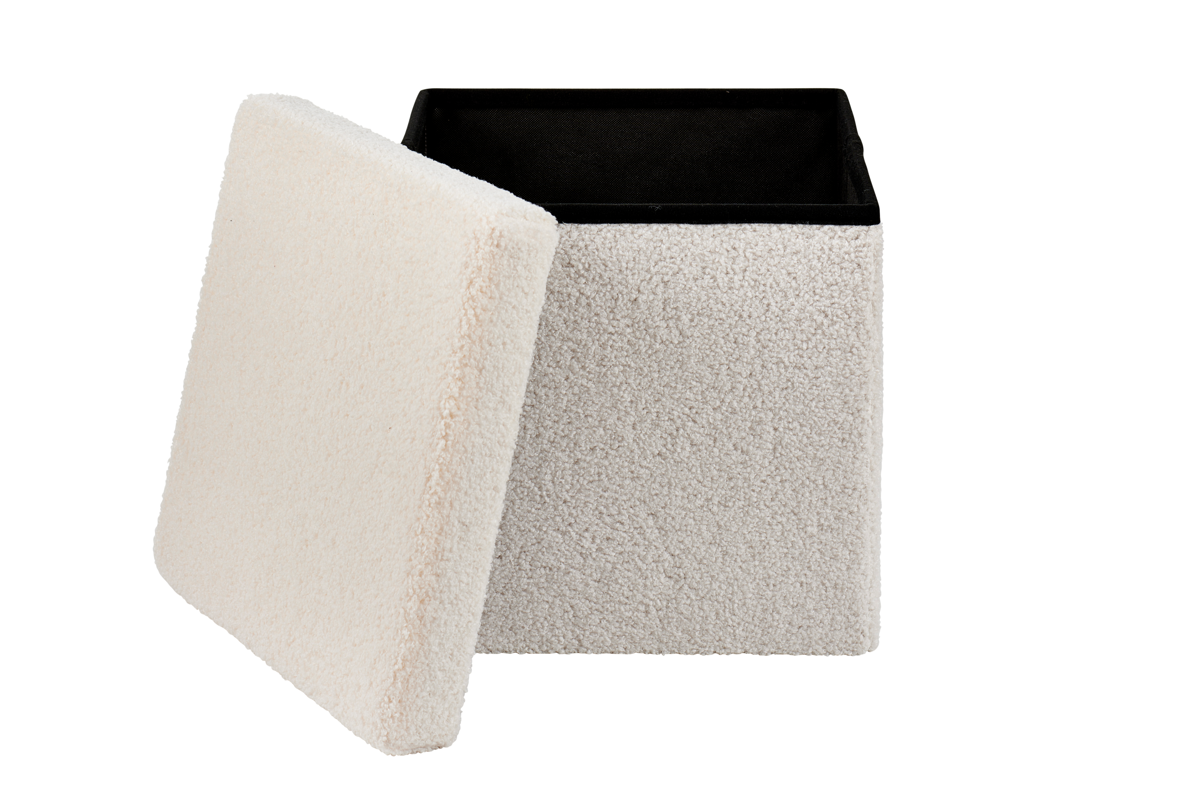 STOR Plooibare poef opbergfunctie witH 38 x B 38 x D 38 cm