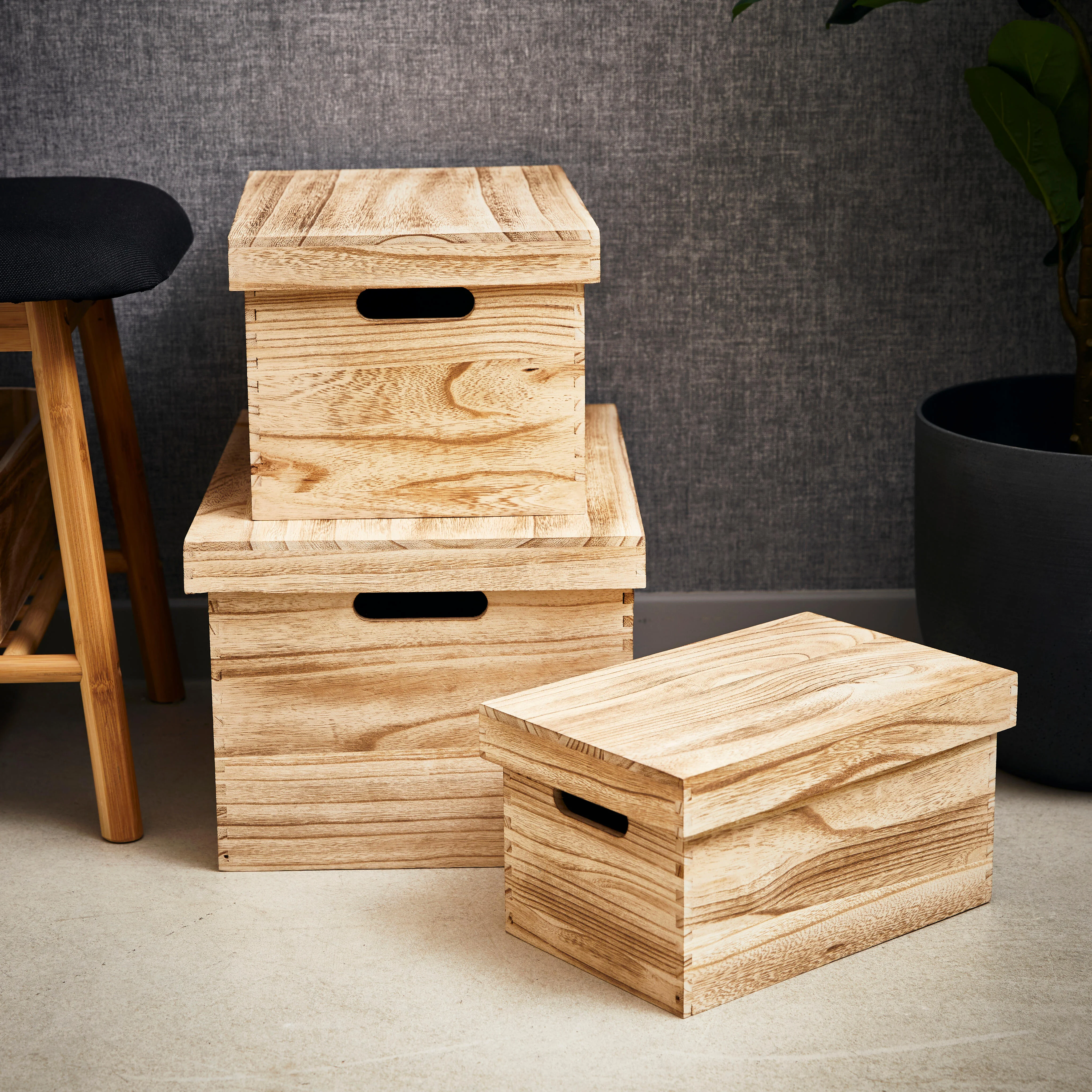 LIGNO Kratje naturelH 19,5 x B 36 x D 25 cm - CASA