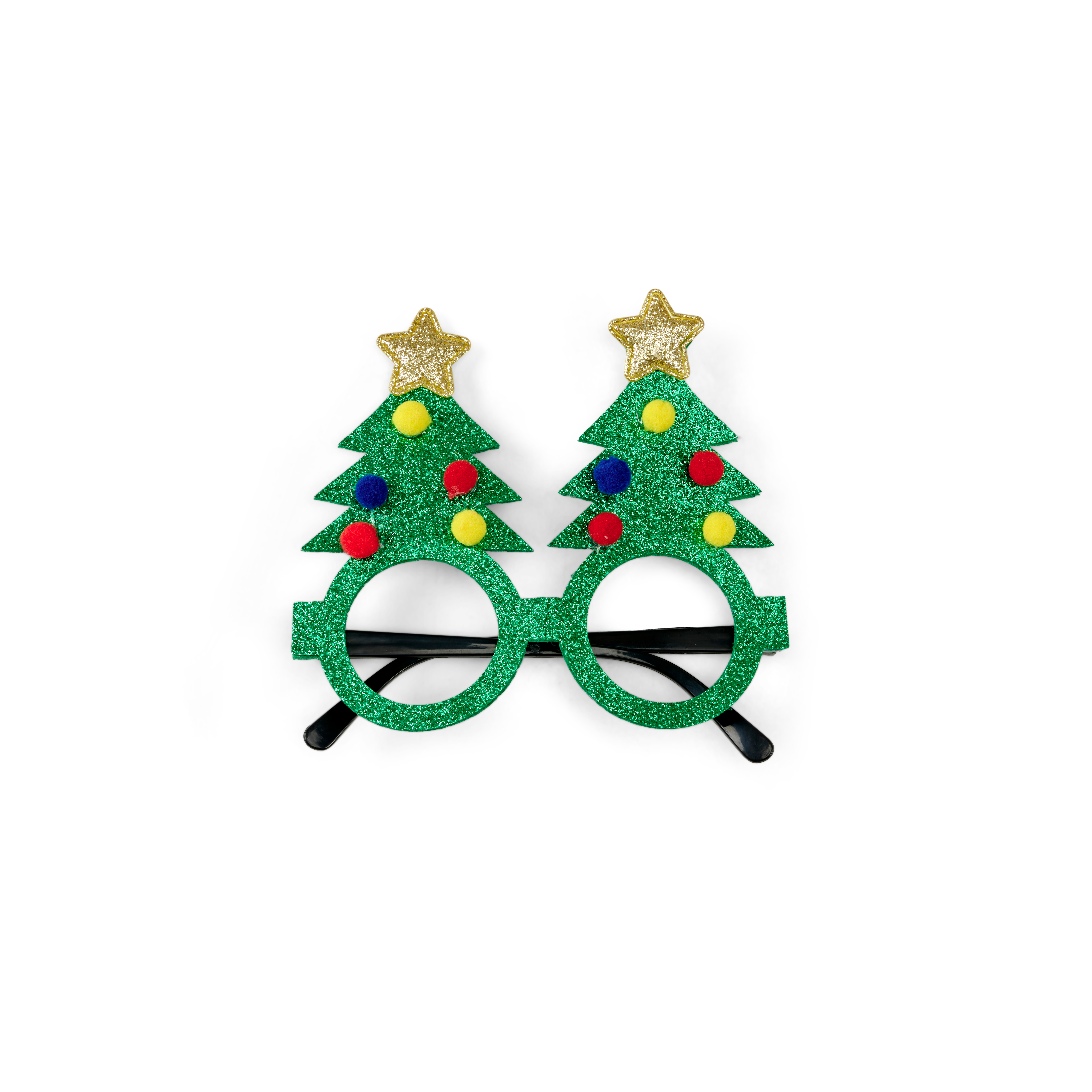 ANTLERS Glitterbril groenB 15 x L 14 cm