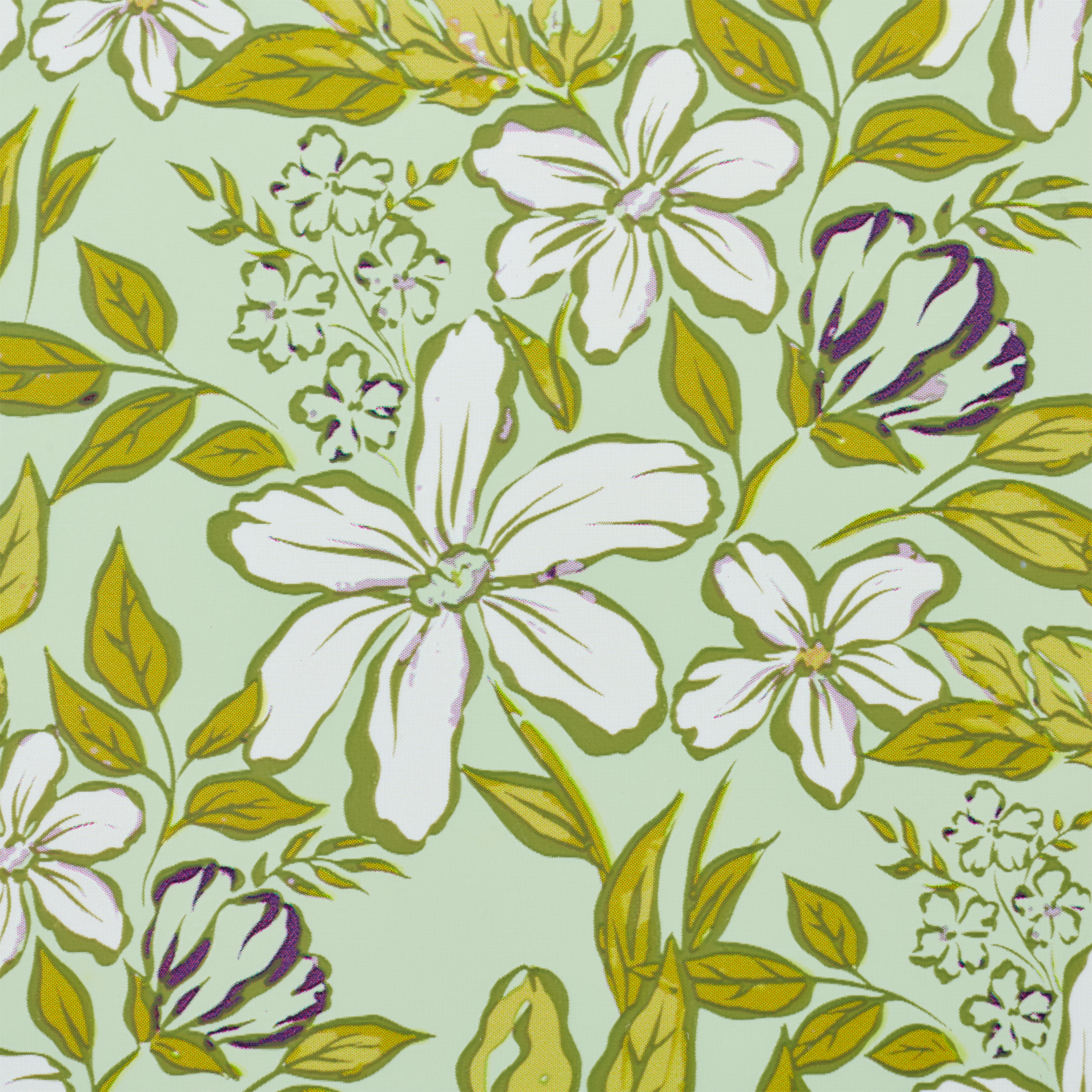 FRESHMOOD Lunchdoos met clip seafoam+print Loulou sea foamH 6,5 x B 16 x D 13 cm