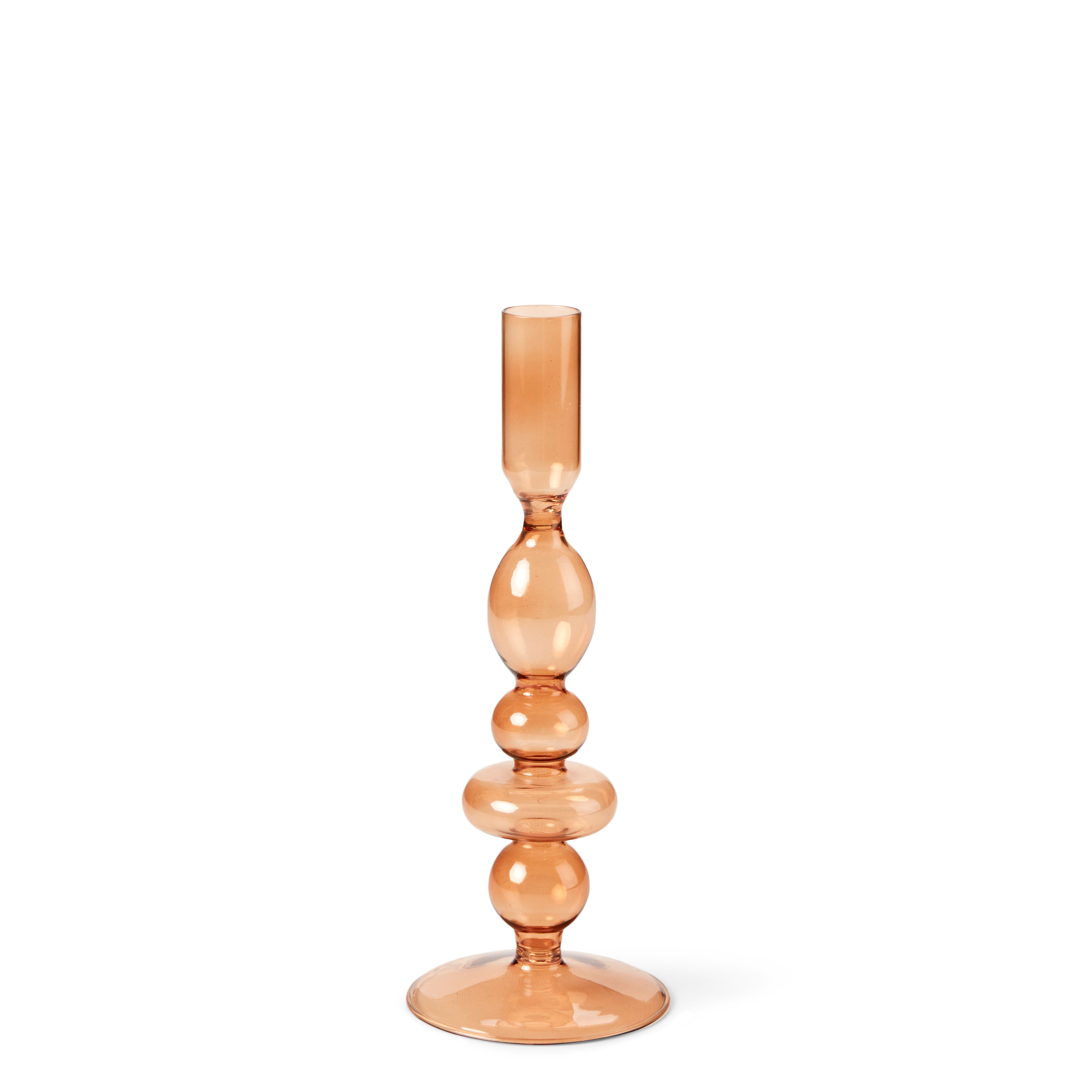ISA Kandelaar bruinH 21,5 cm - Ø 8 cm