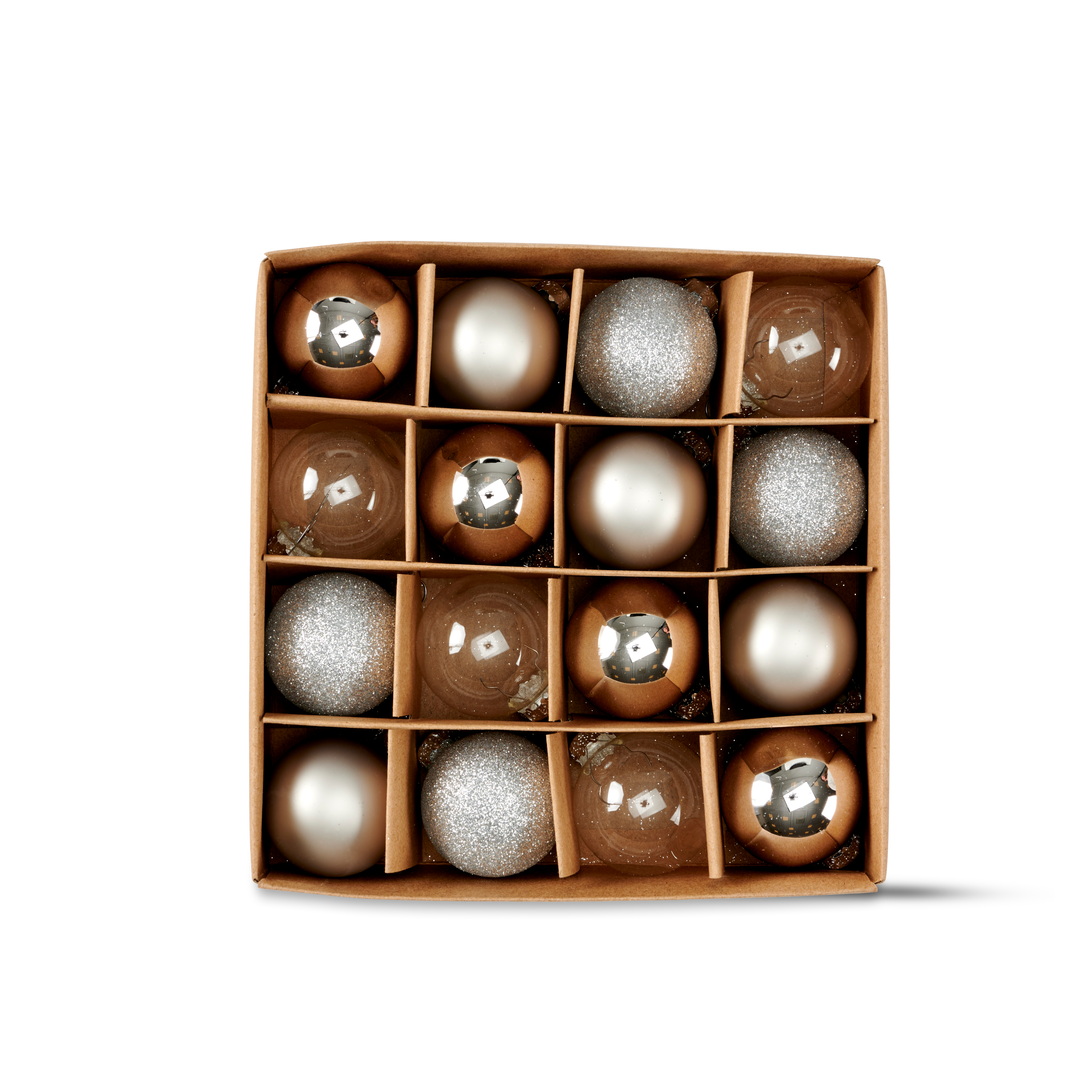 SILVER Kerstballen zilverØ 4 cm