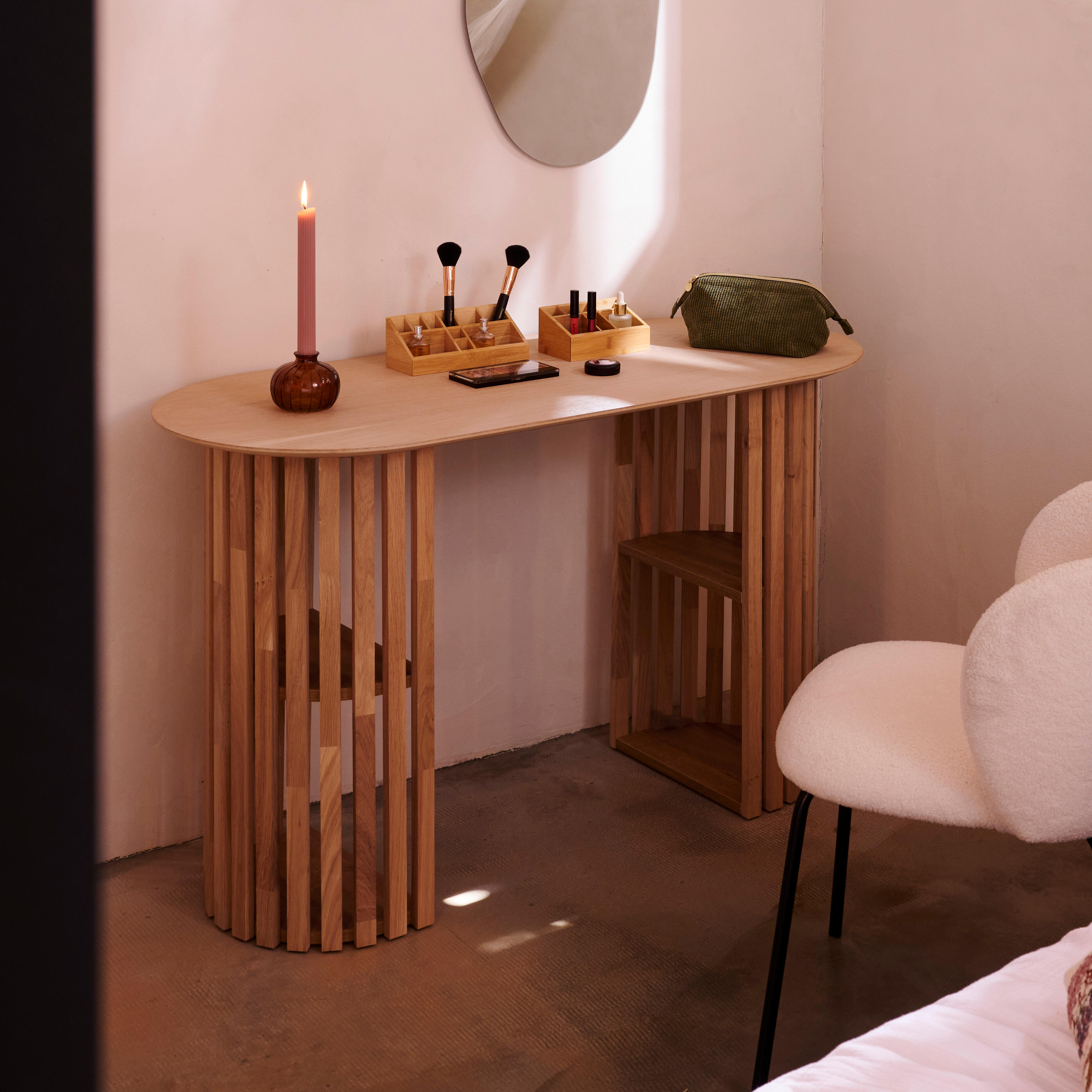 LATTO Wandtafel naturelH 76,5 x L 130 x D 53 cm