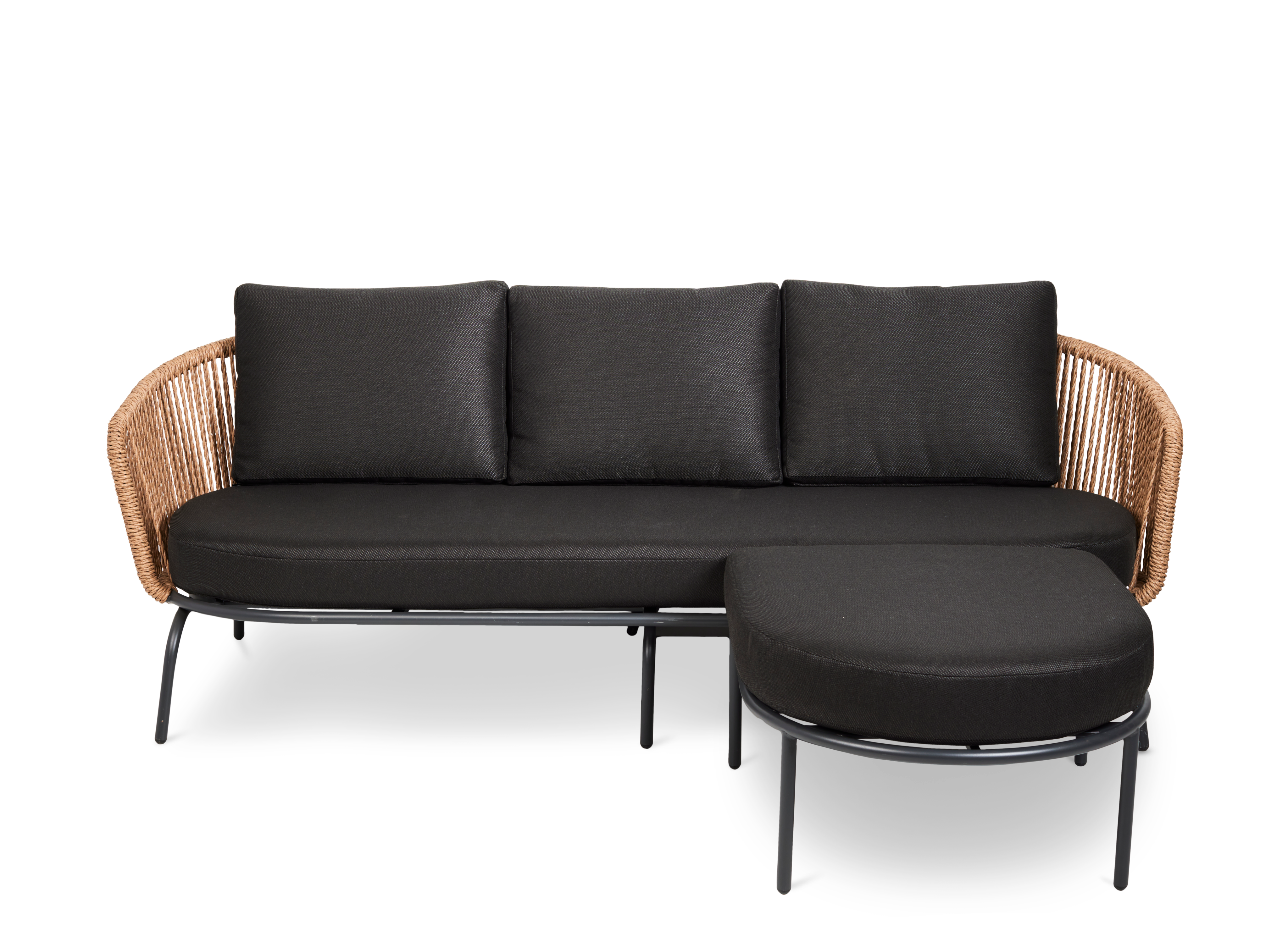 CHIQUITO Lounge set naturelH 75 x B 215 x D 85,5 cm