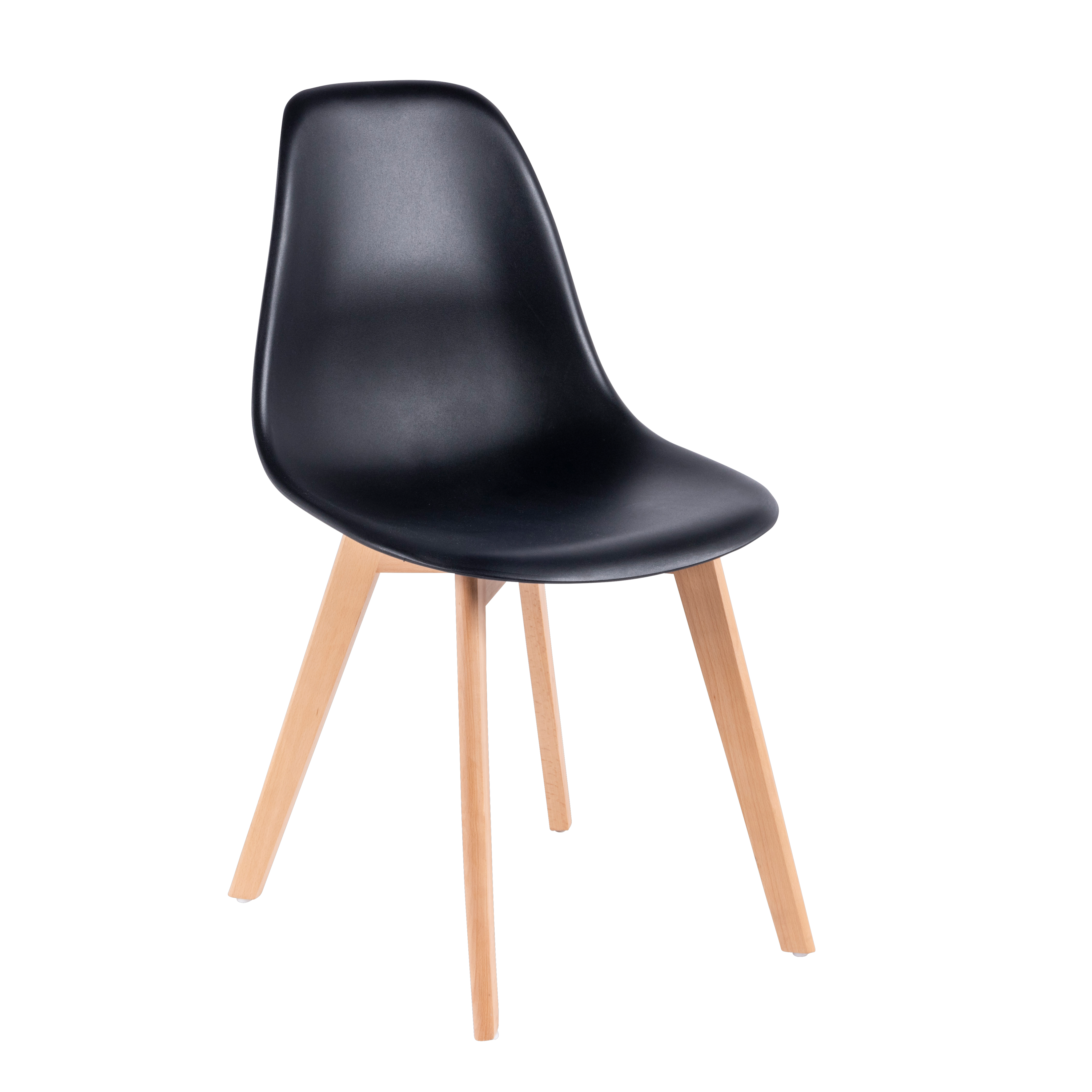 NEW MATS Eetkamerstoel zwartH 85,5 x B 46 x D 48 cm