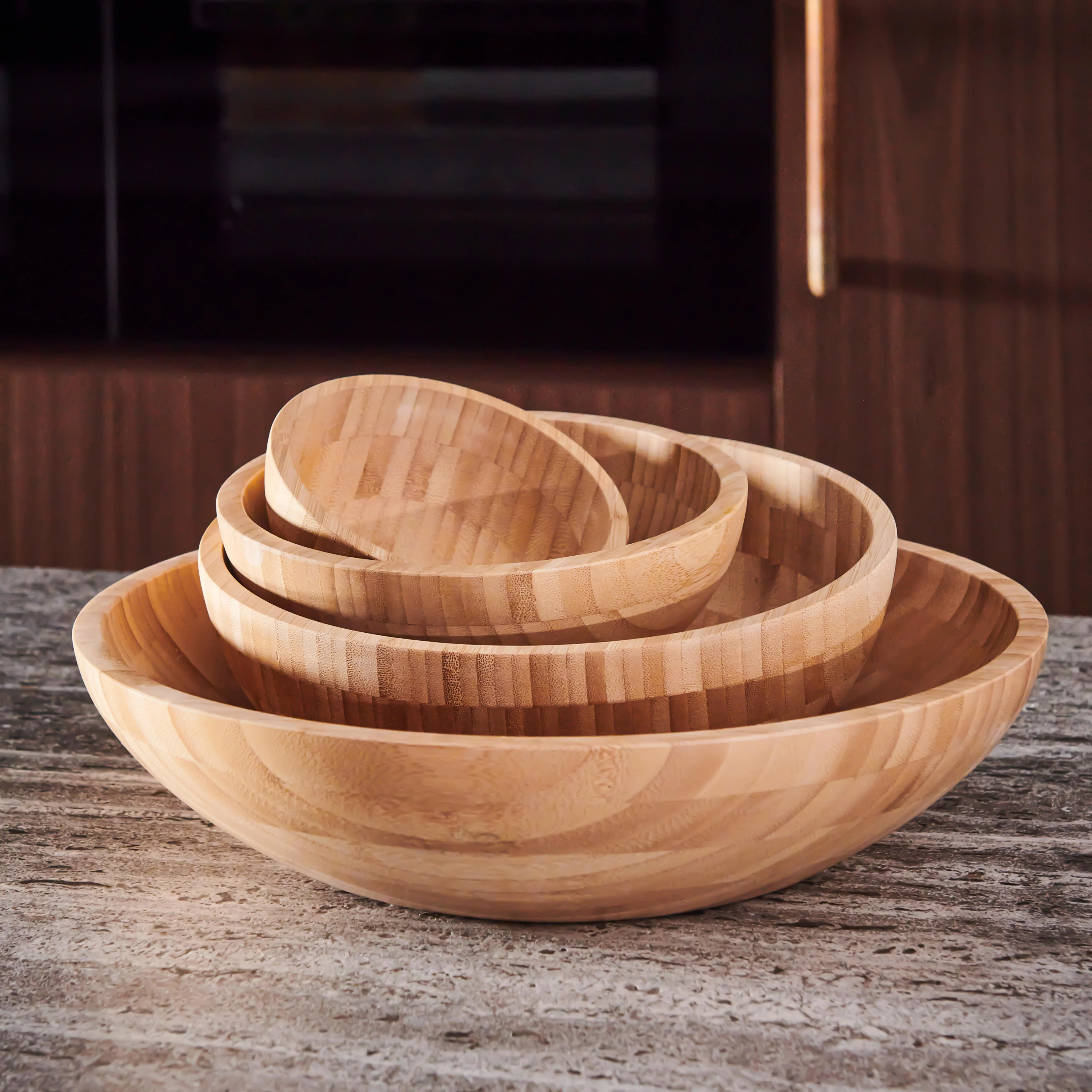 BAMBOO Bowl naturelH 8 cm - Ø 26 cm - CASA