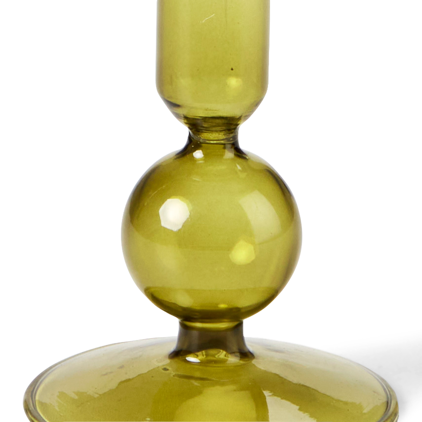 ISA Kandelaar groenH 13 cm - Ø 8 cm