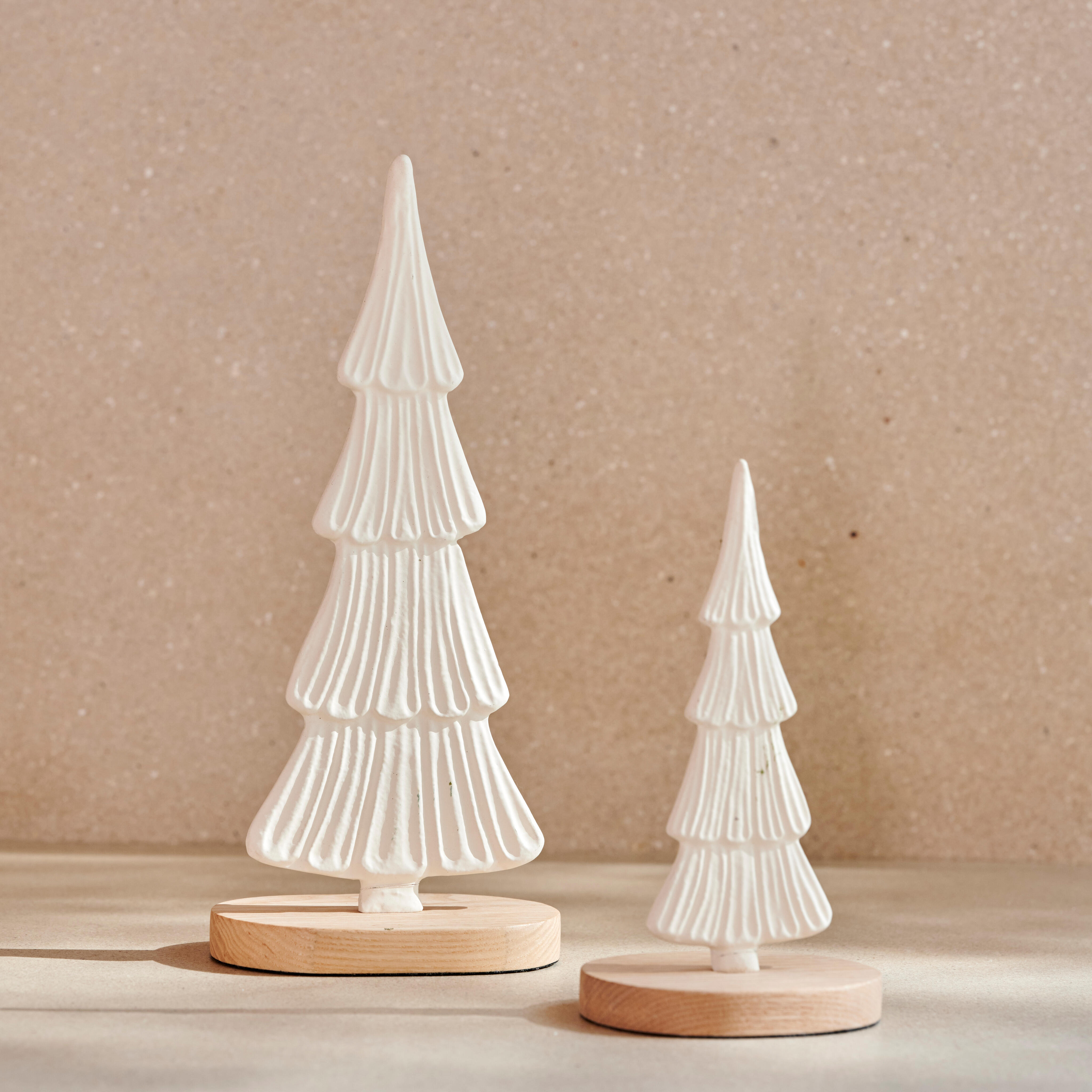 WHITE TREE Staandecoratie witH 28 x B 12 x D 8 cm