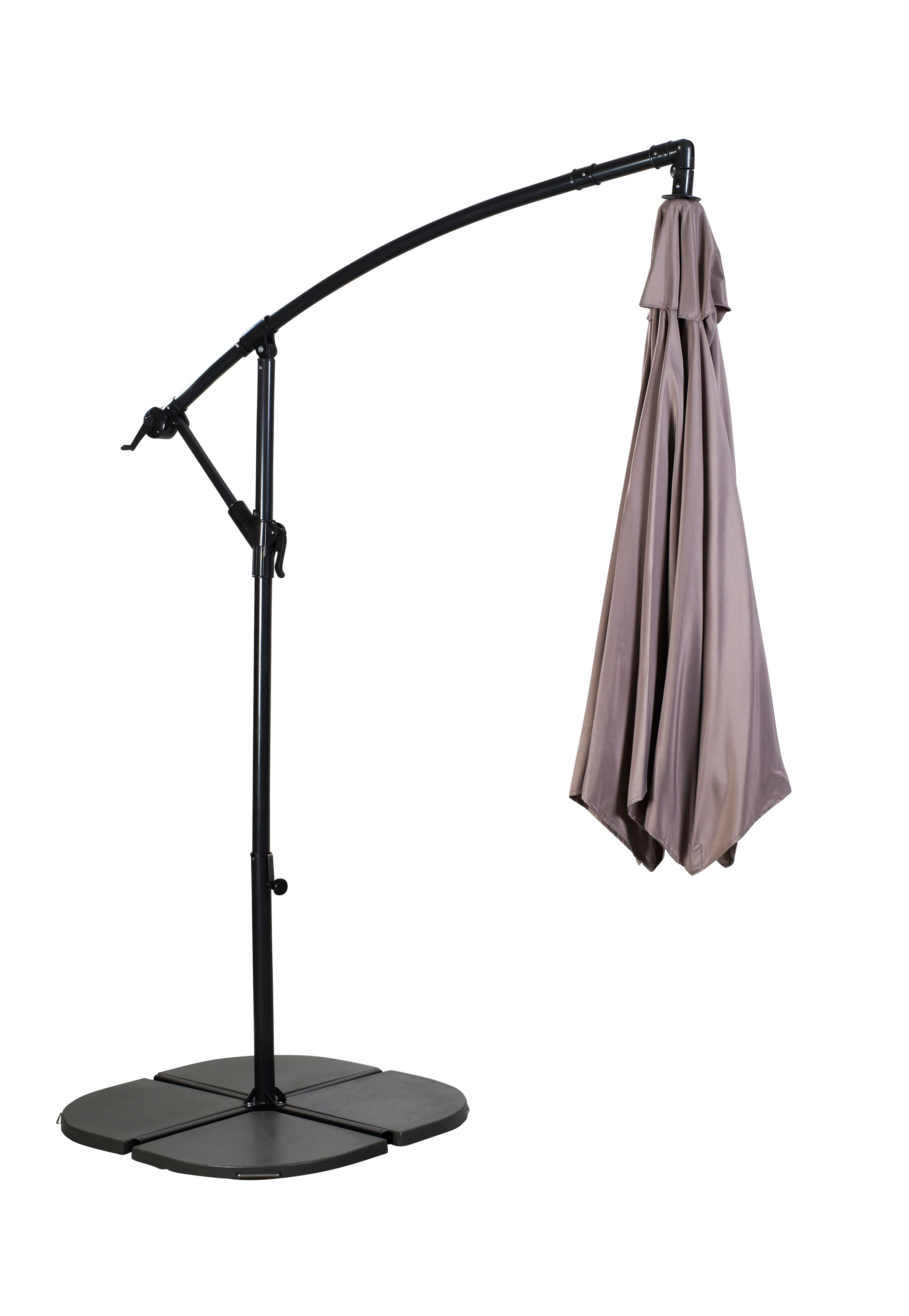 HAWAI Hangparasol zonder parasolvoet taupeH 243 cm - Ø 300 cm - CASA