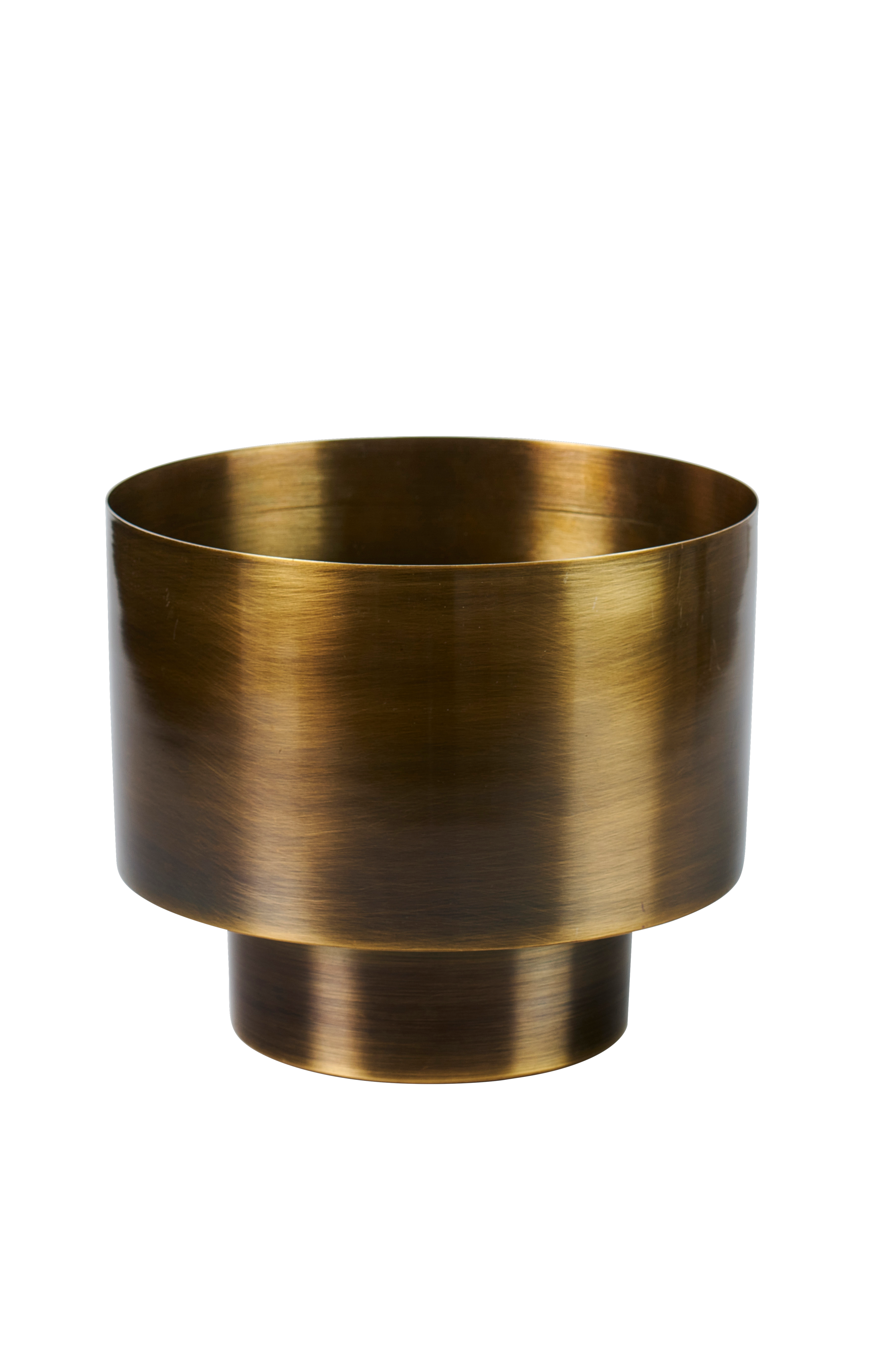 SATURN Bloempot bronsH 18 cm - Ø 21 cm - Ø 14 cm