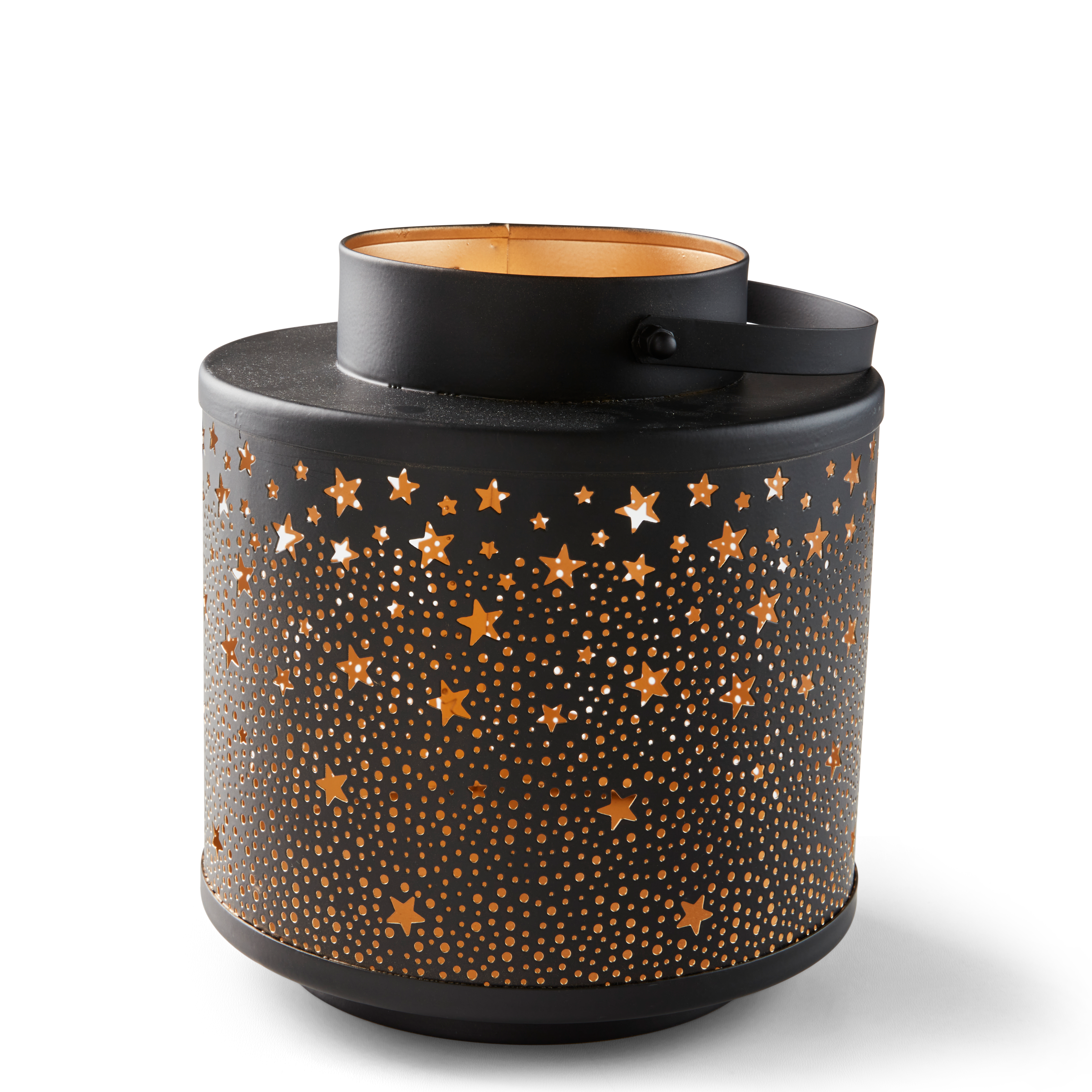 ESTRELLA Lantaarn zwartH 22 cm - Ø 19 cm