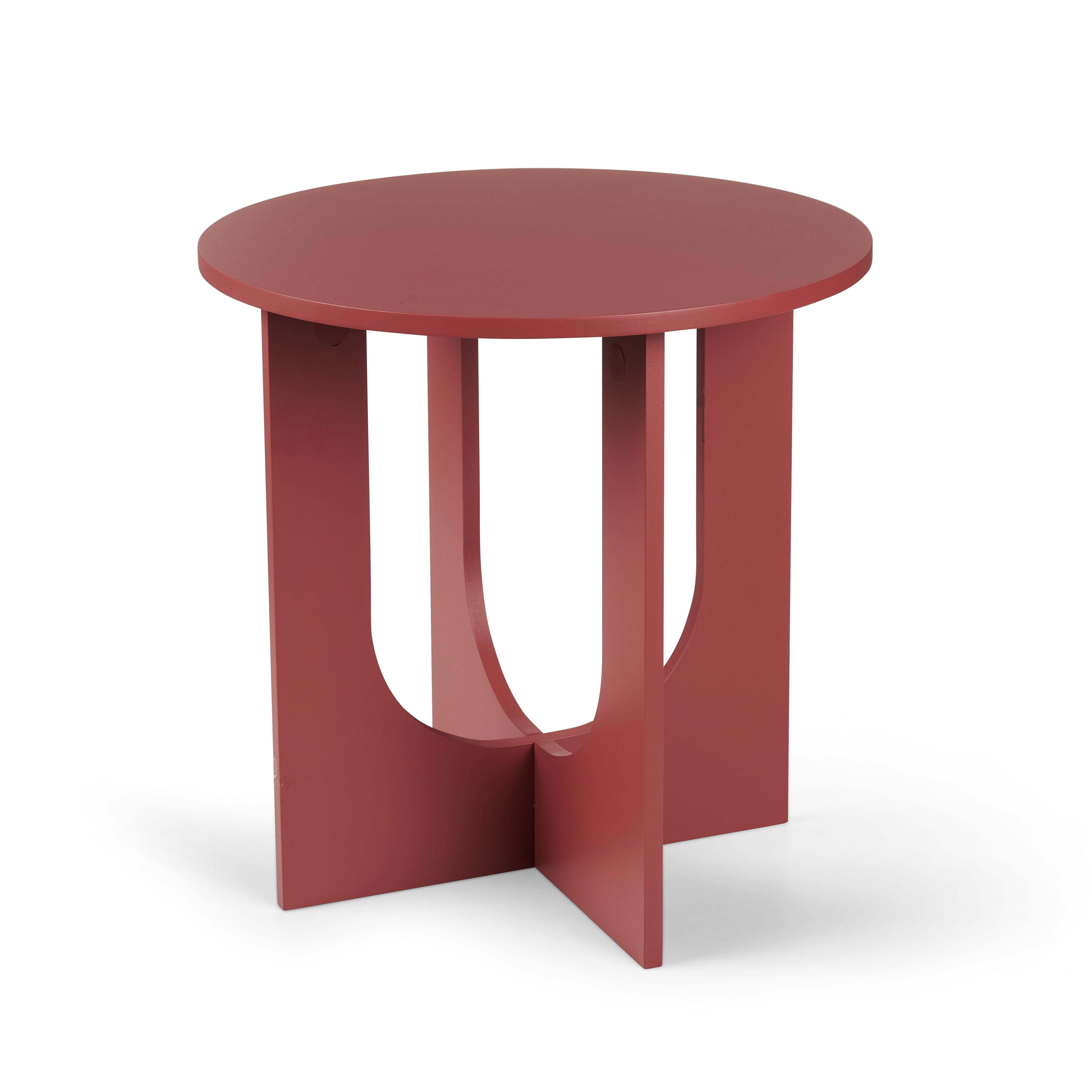 TERRA Bijzettafel terracottaH 40 x B 40 x D 40 cm - Ø 40 cm