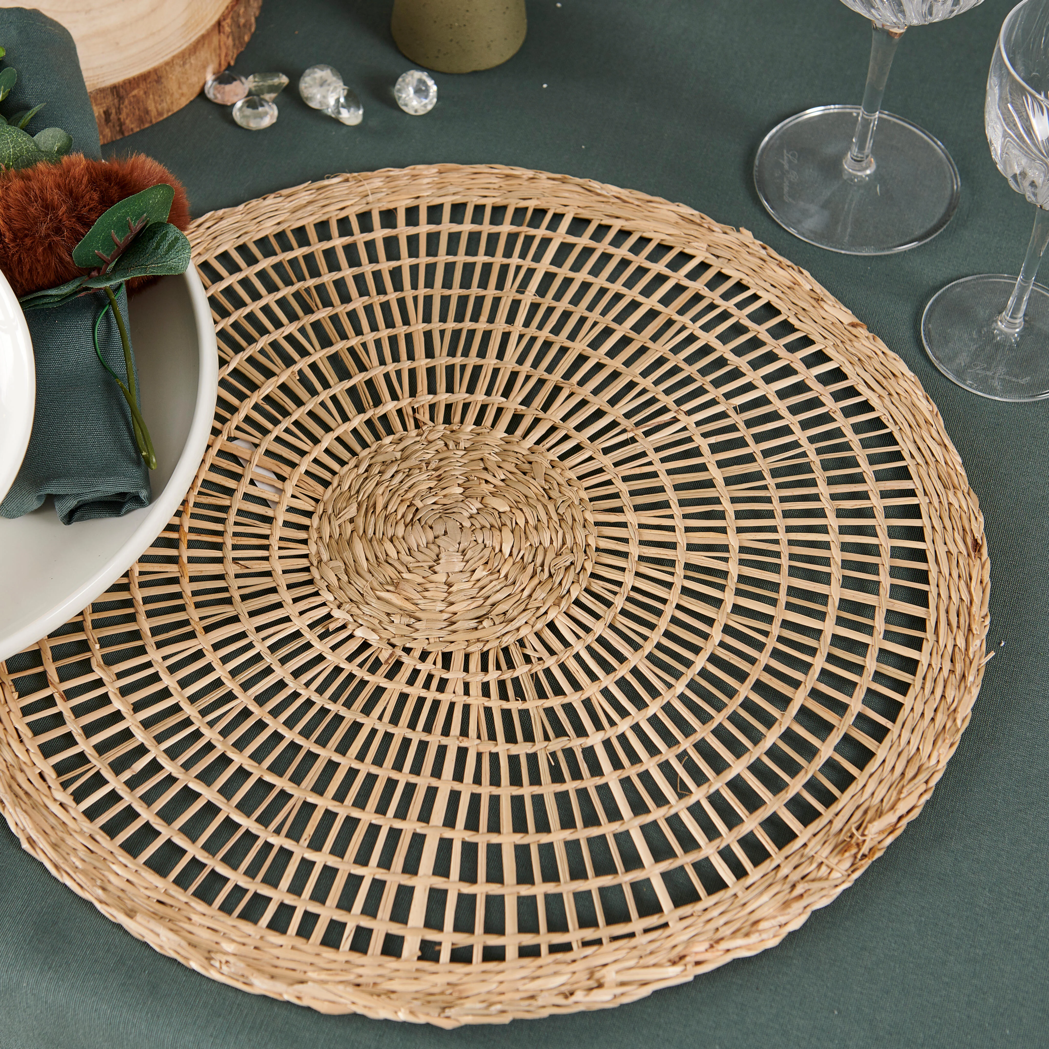 BALI Placemat naturelØ 38 cm