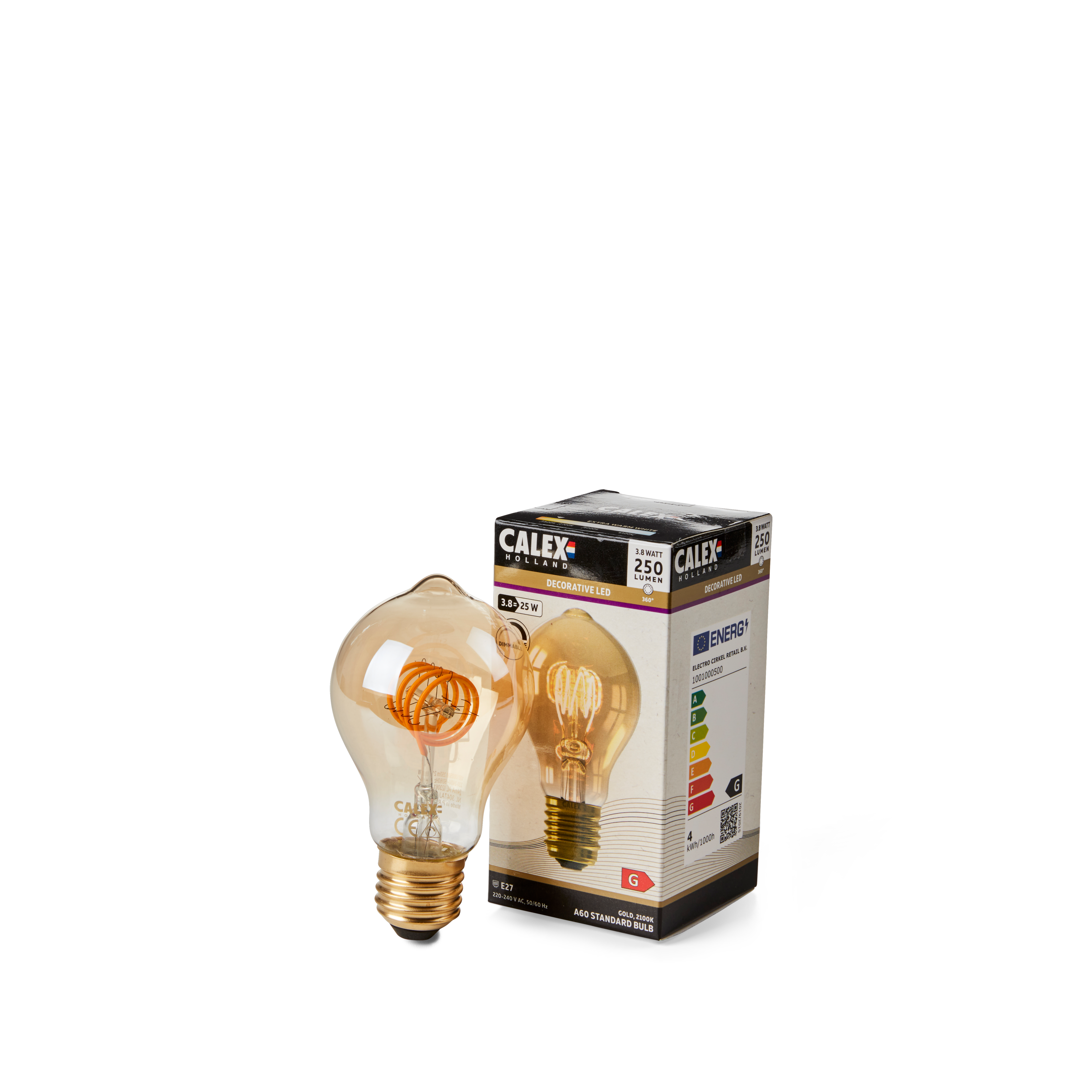 CALEX Filamentlamp E27 goudØ 6 cm