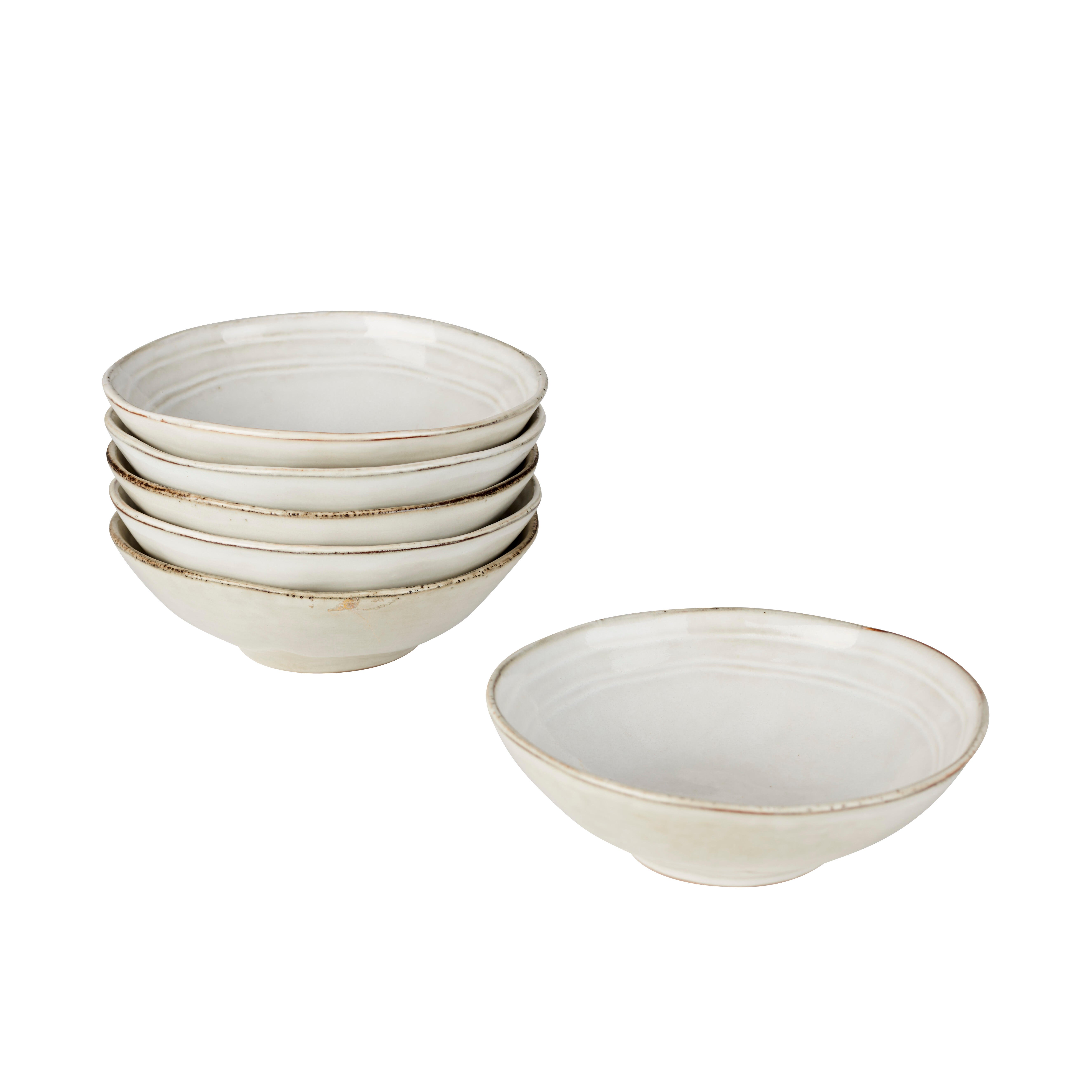 EARTH MARL Bowl setSet 6-delig crème
