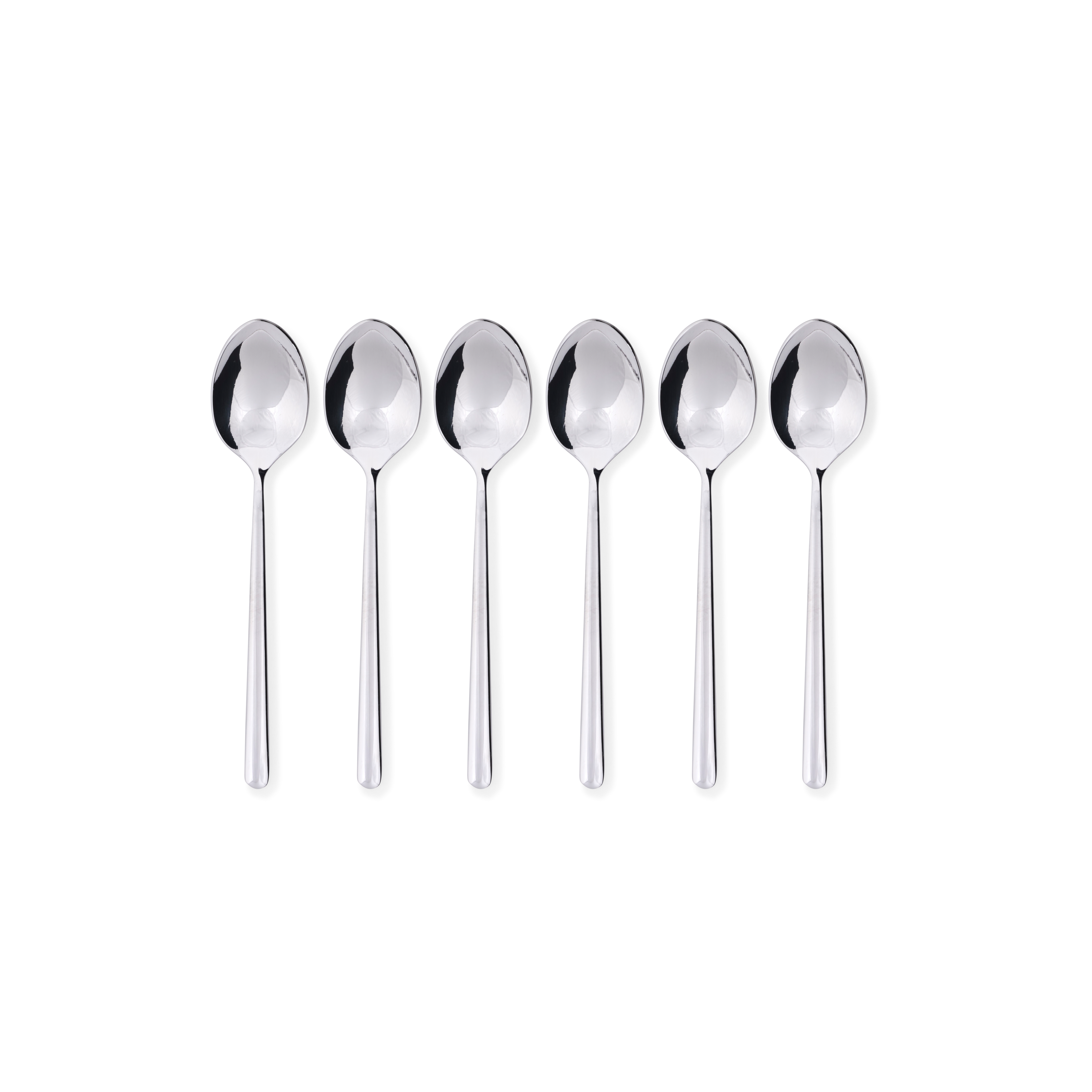 OLIVIA Espressolepel set van 6 zilver