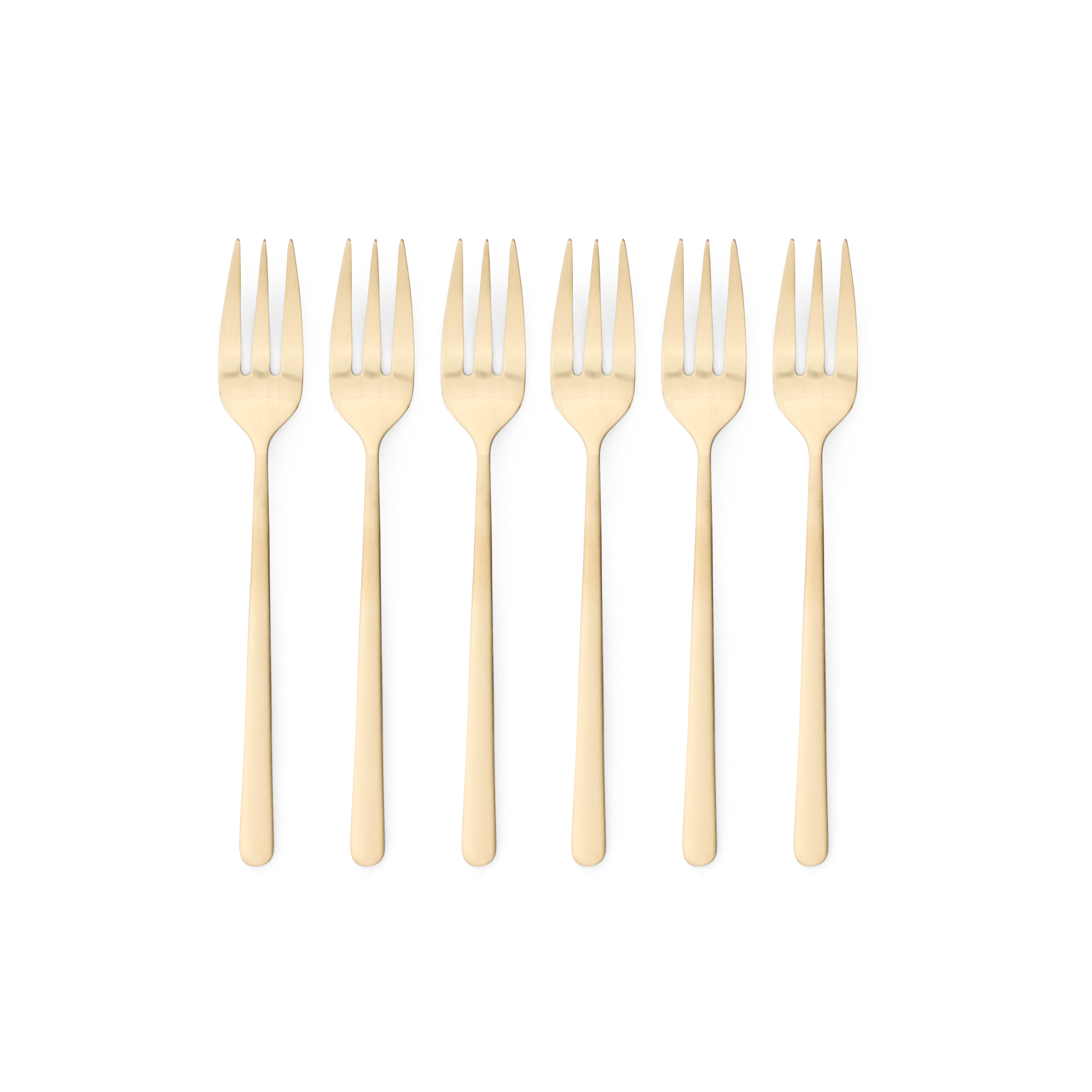 OLIVIA  Taartvorkje set van 6 goudL 14,2 cm