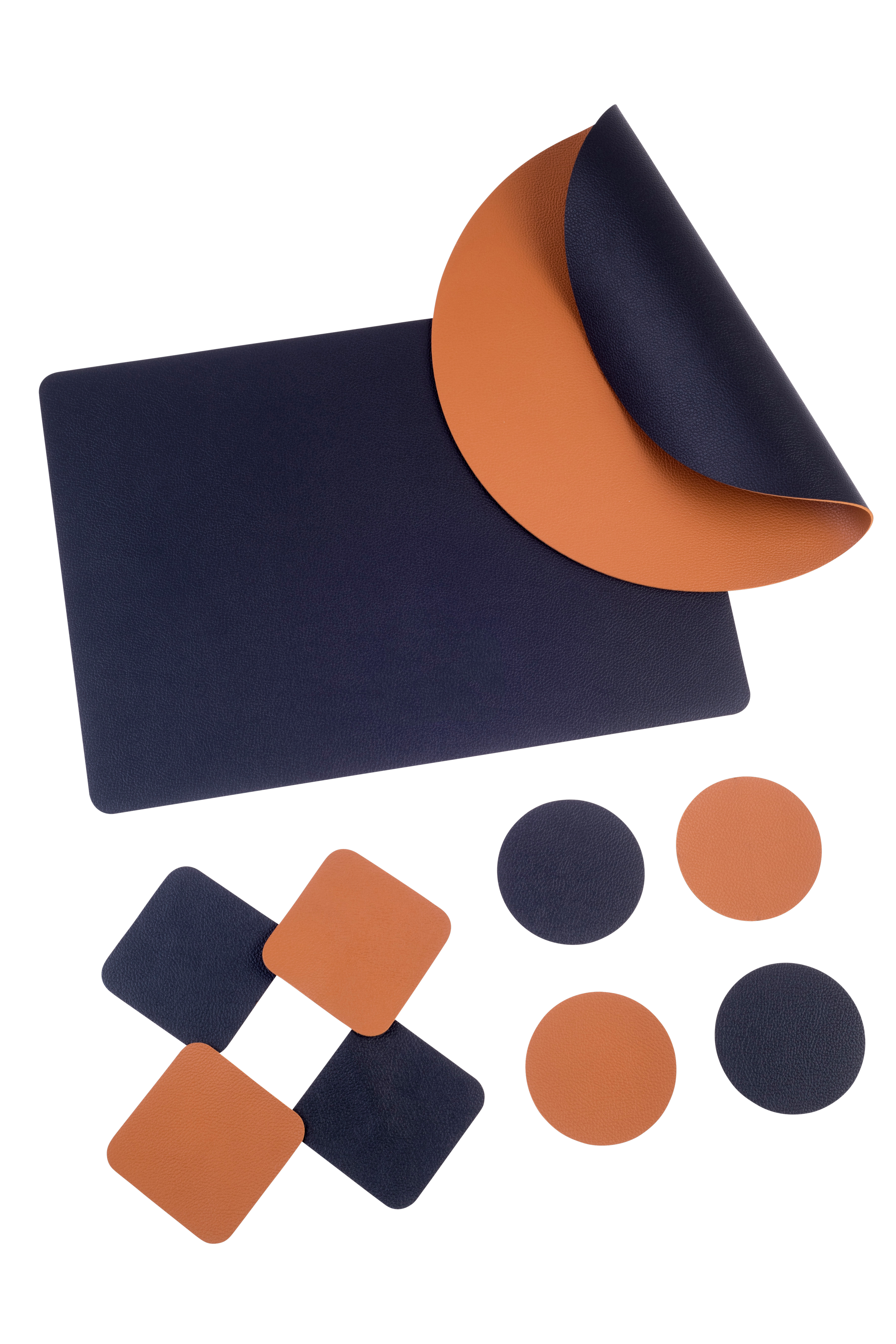 NAPPA Placemat zwart, bruinØ 38 cm