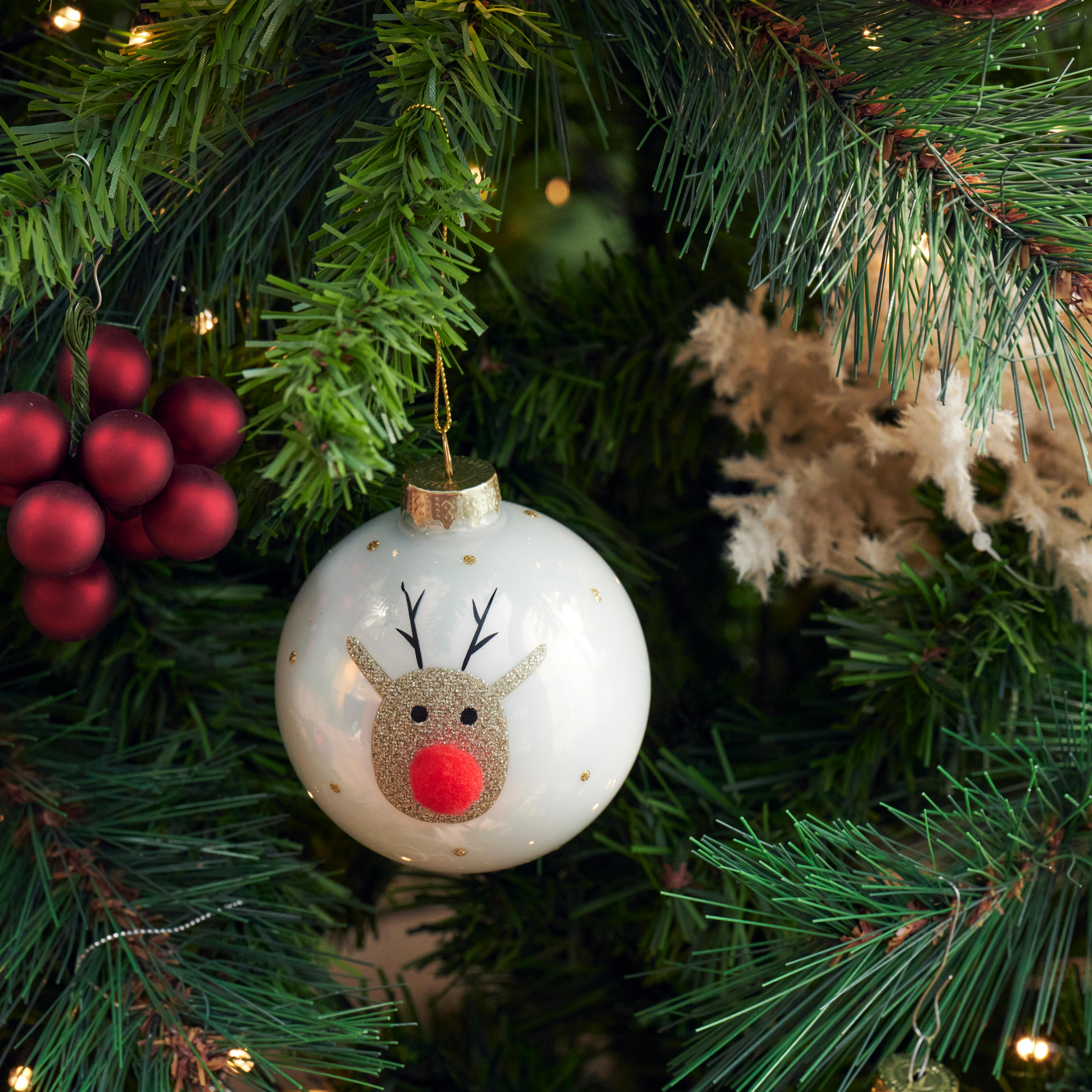 RUDO Kerstbal witØ 8 cm