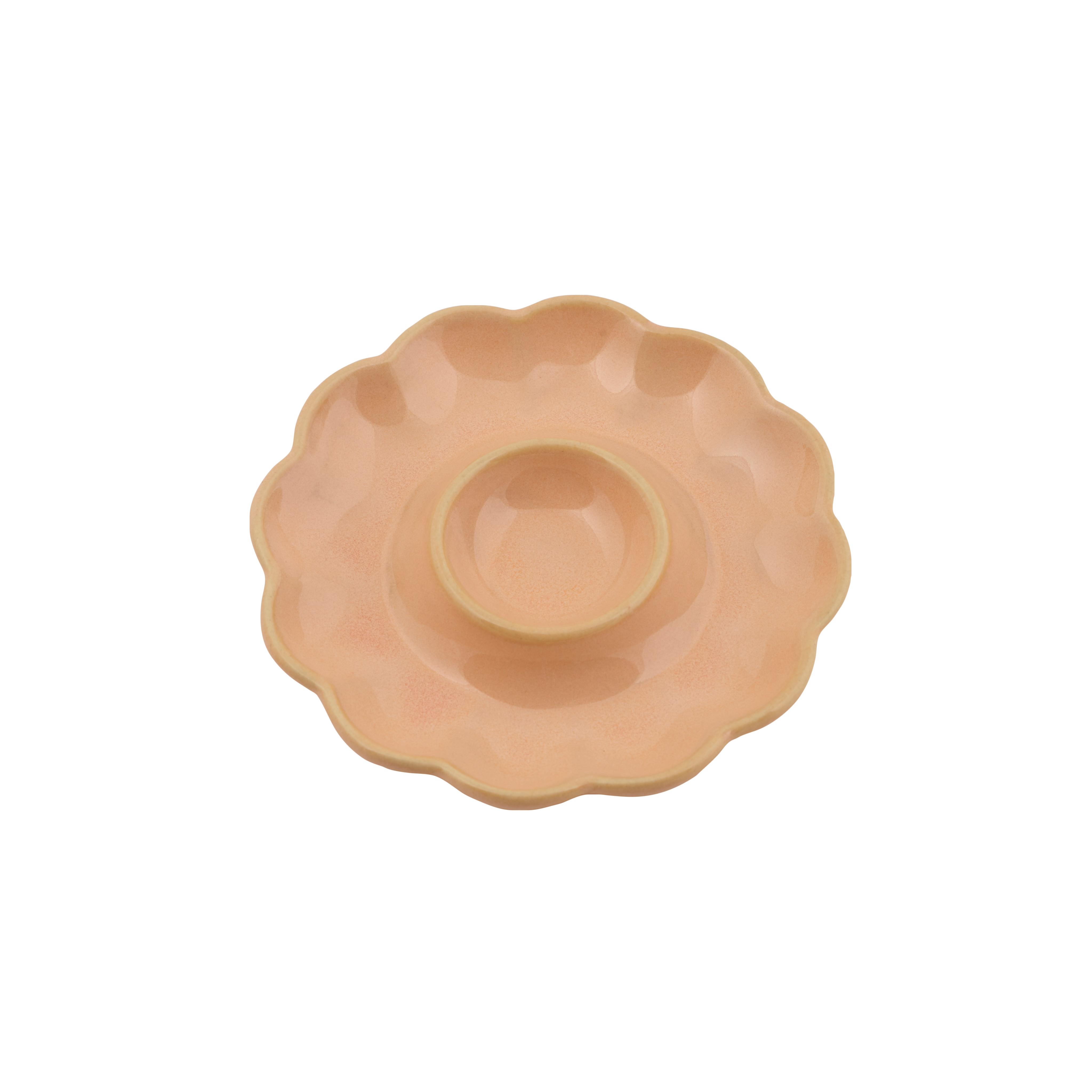 DAHLIA Eierdop reactieve glazuur - set van 8 Ø 4,5 cm