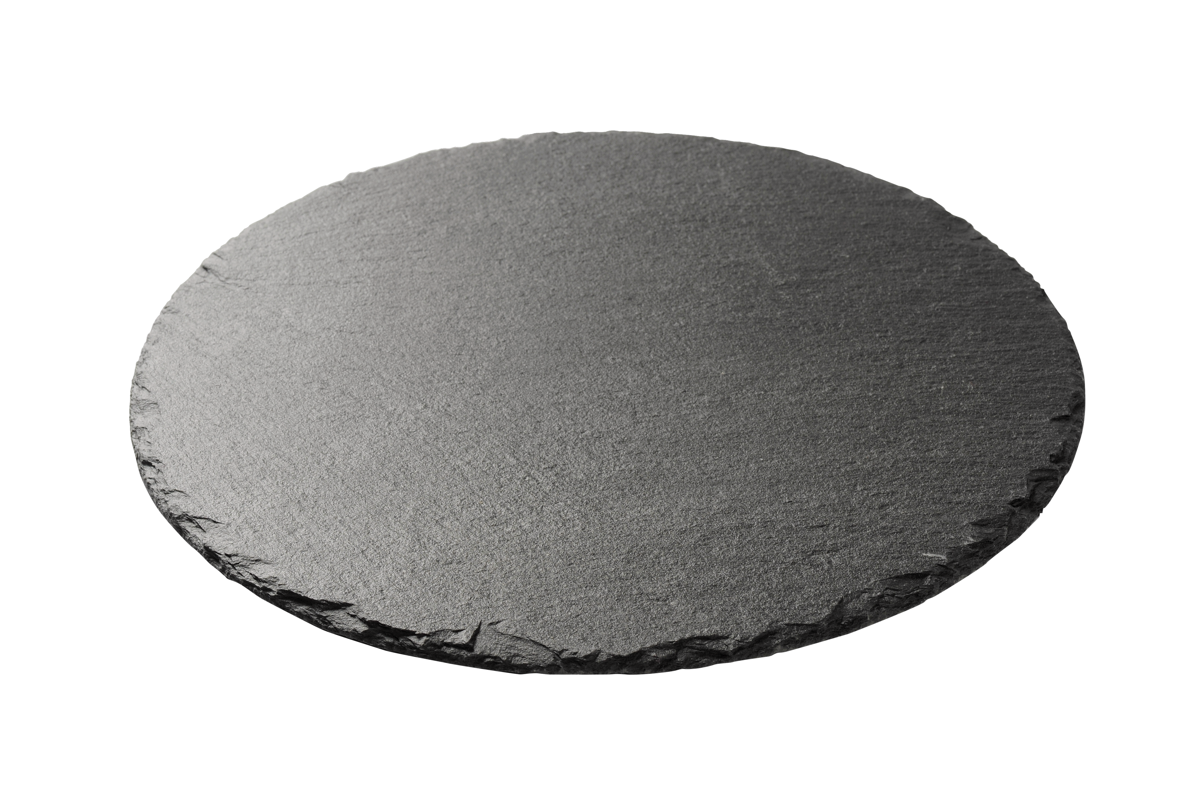 SLATE Bord zwart - set van 6 Ø 30 cm