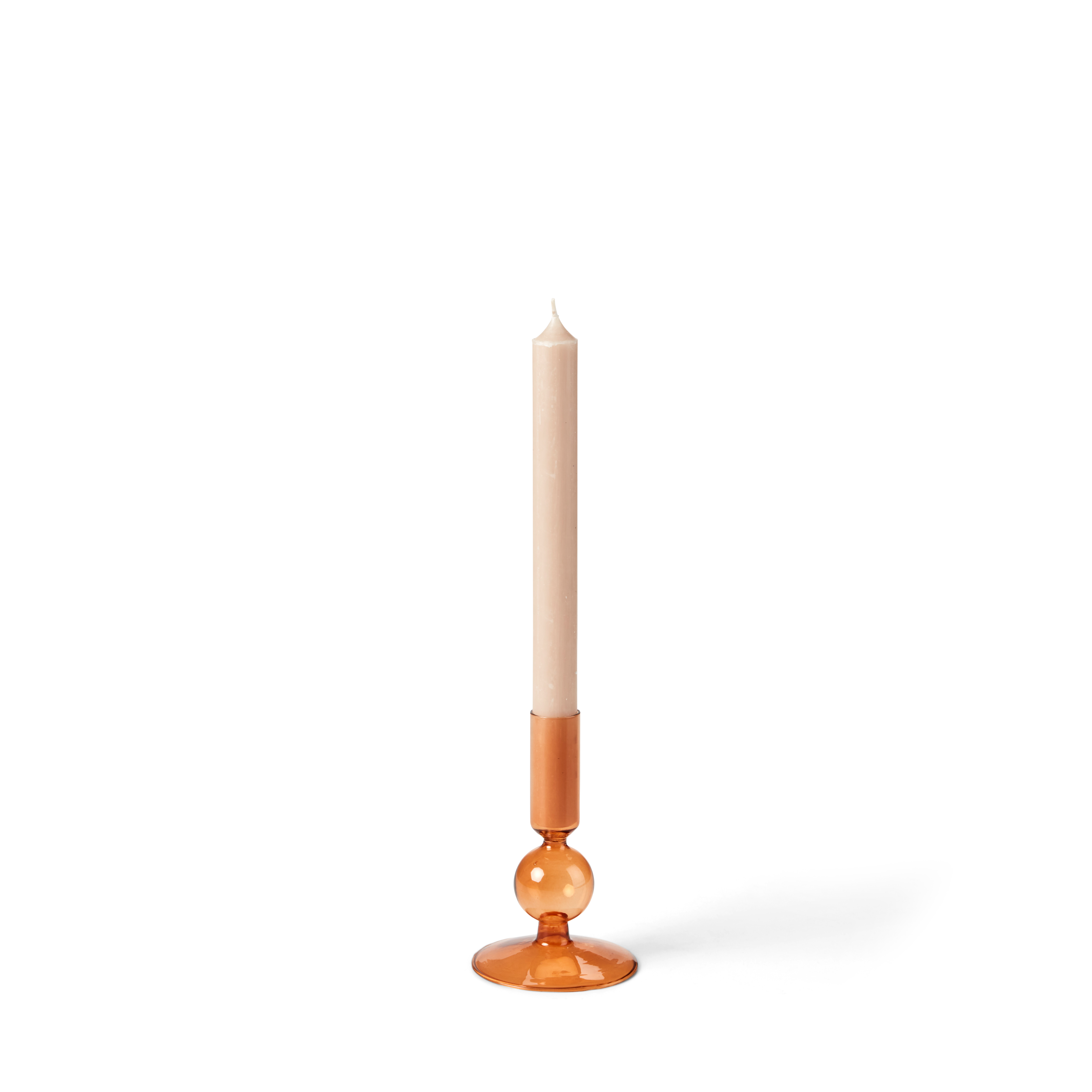 ISA Kandelaar bruinH 13 cm - Ø 8 cm