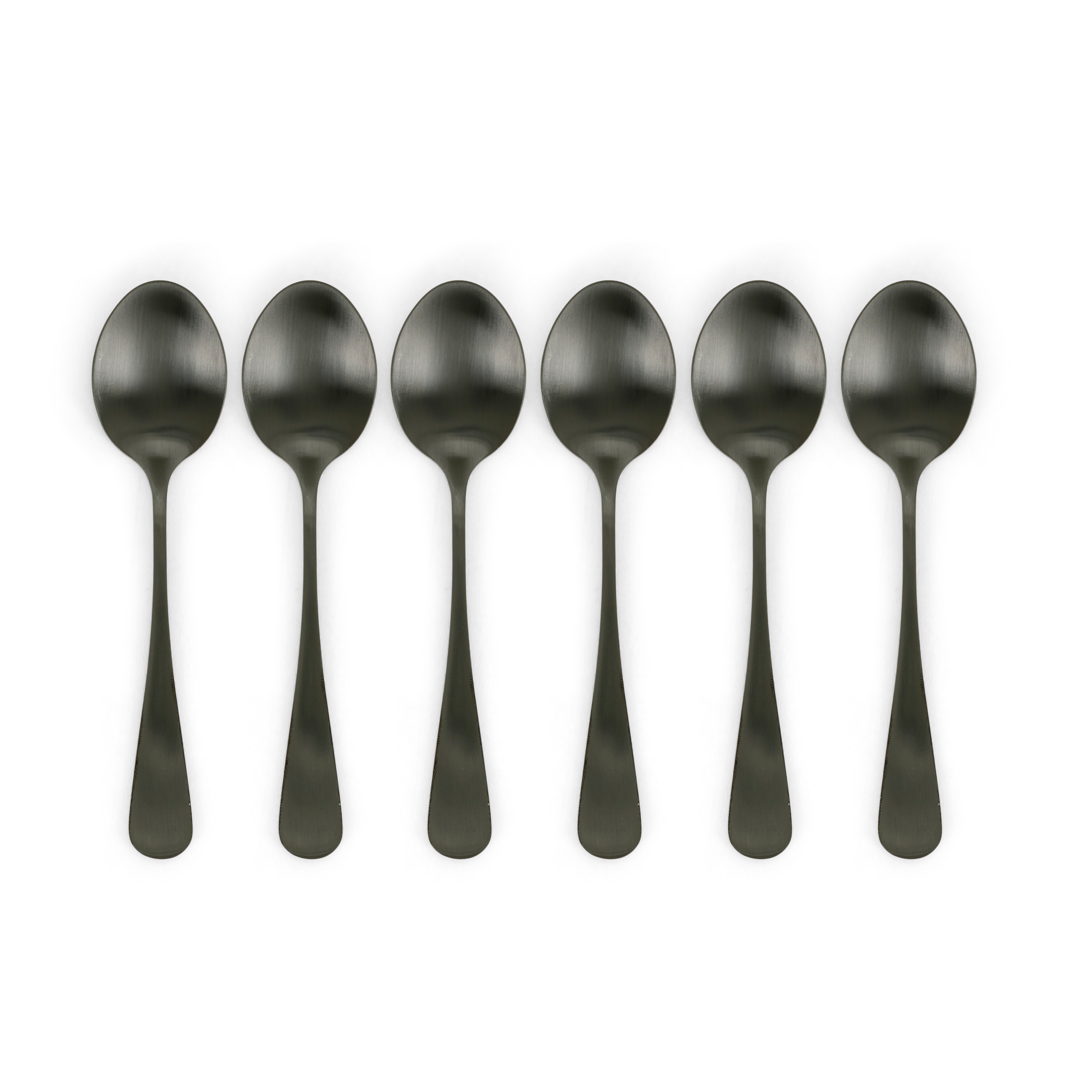 AXELLE Koffielepel set van 6 zwartL 14,1 cm
