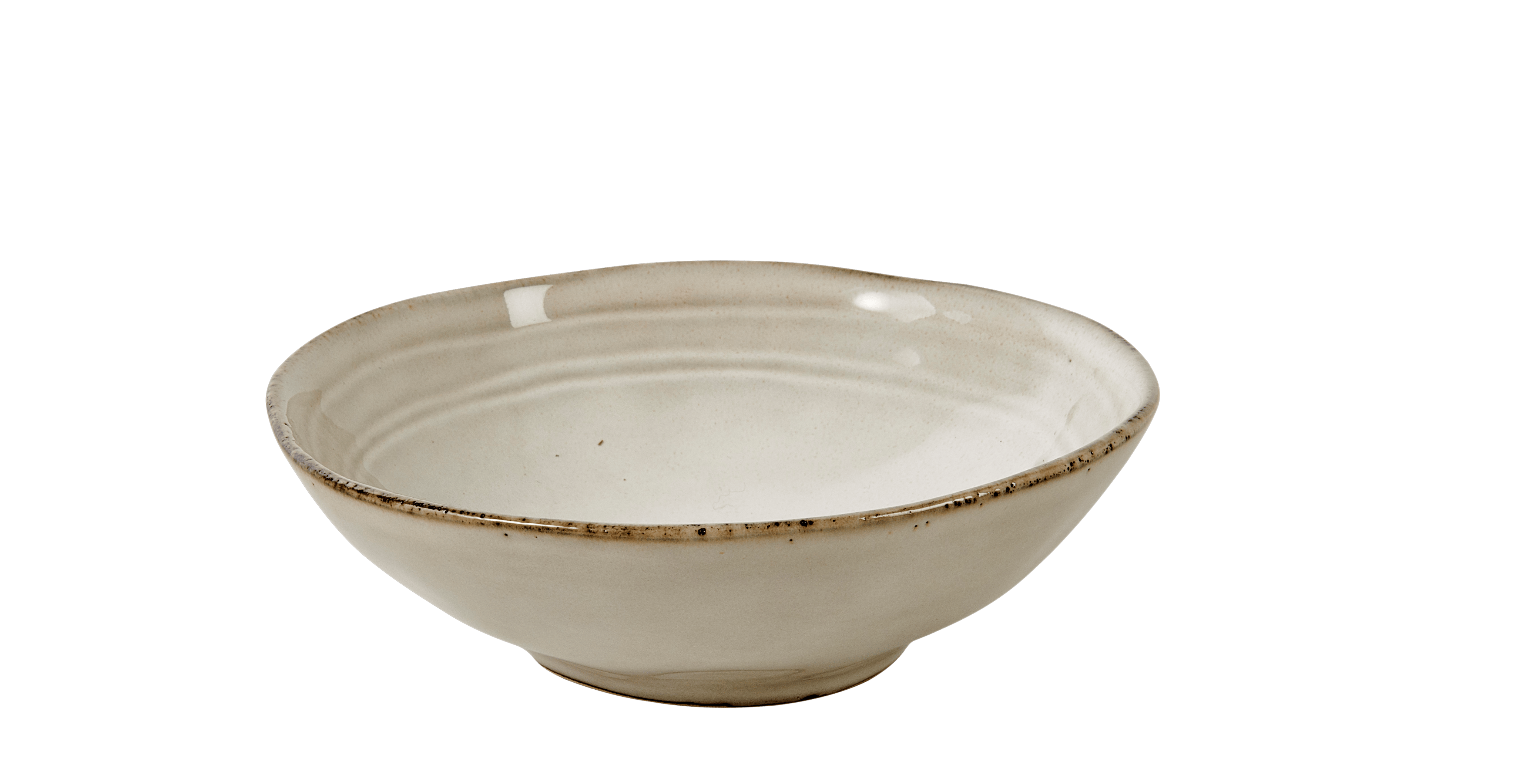 EARTH MARL Bowl 35 CL crème - set van 4 H 3 cm - Ø 15 cm