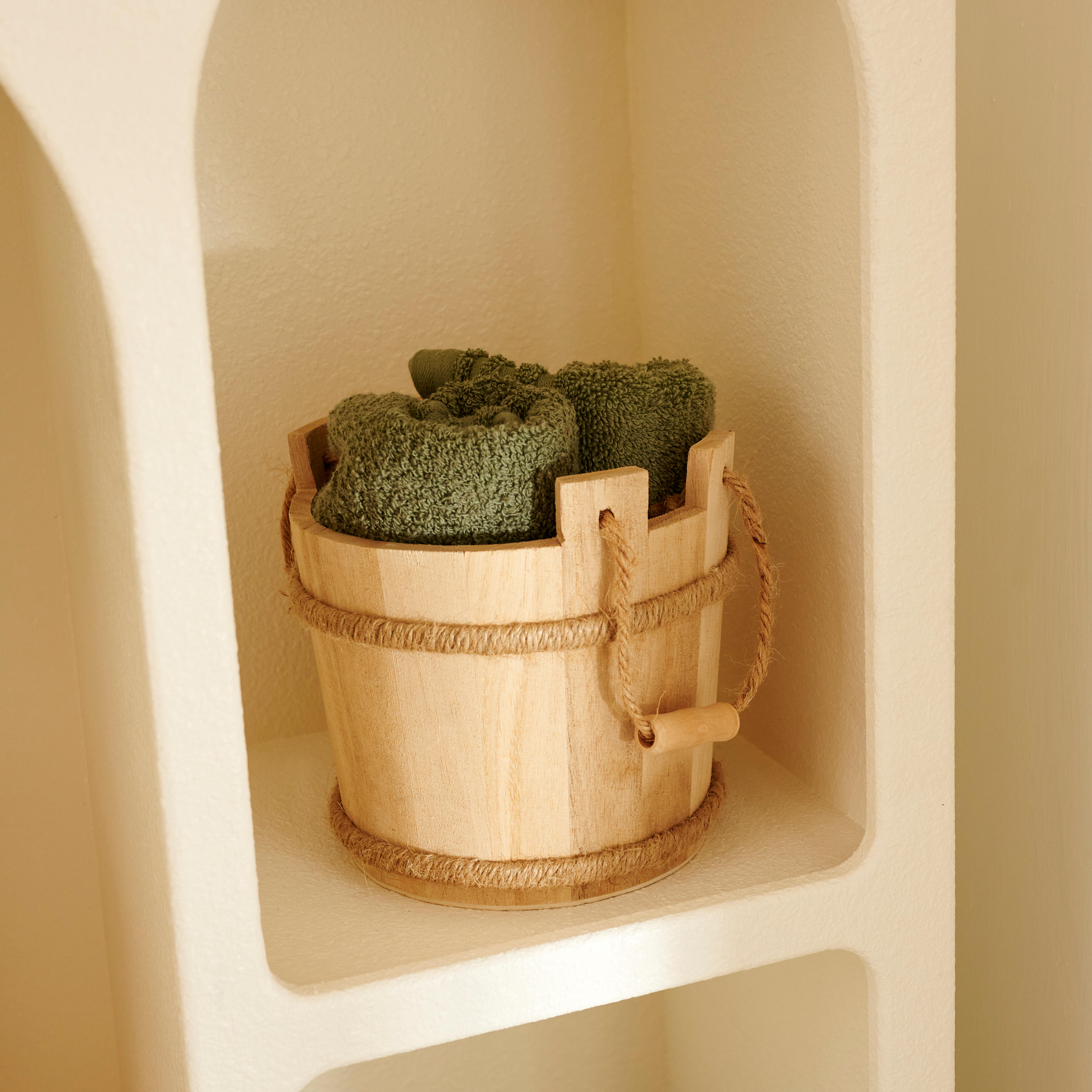 NATURAL LIFE Sauna organizer naturelH 15 cm - Ø 15 cm
