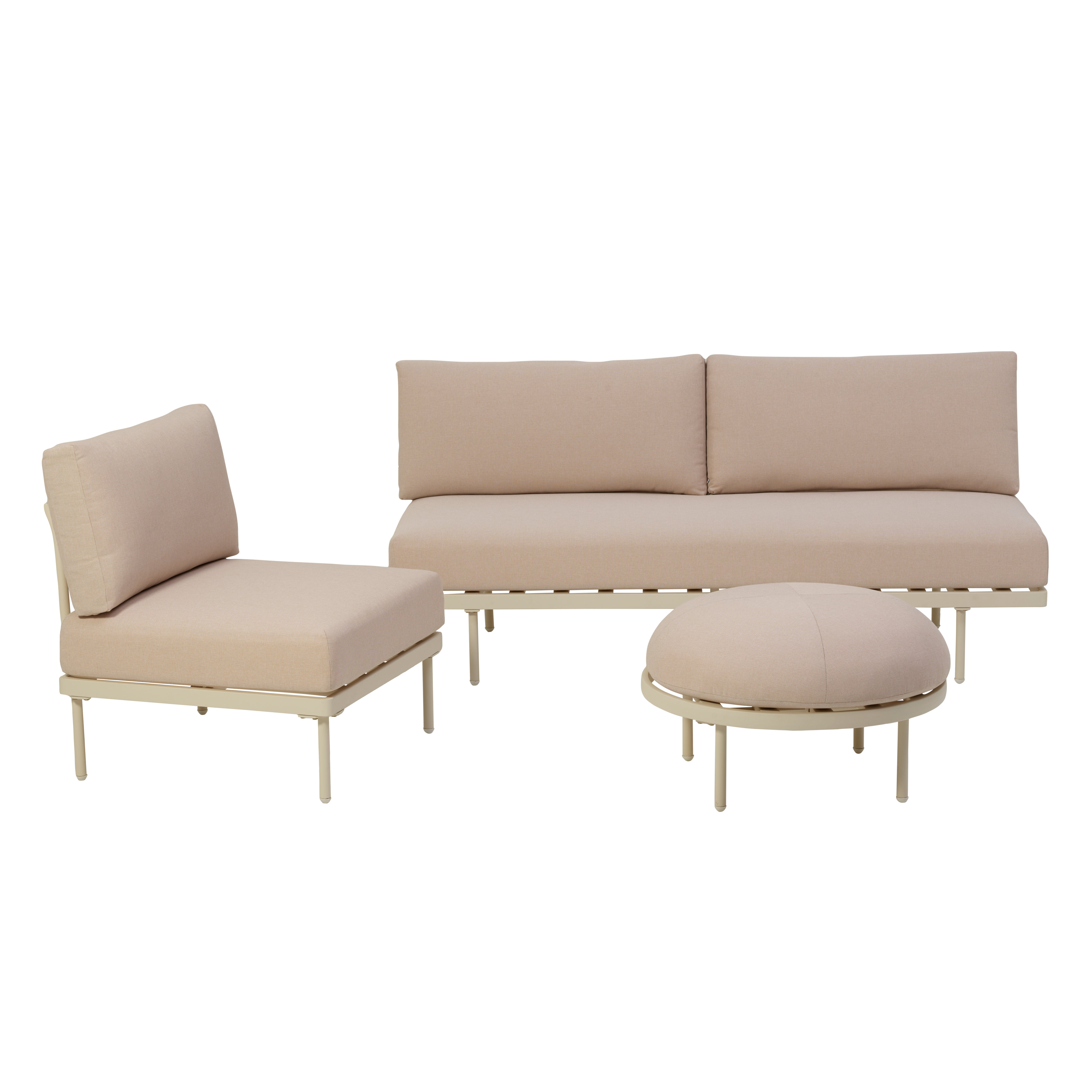 BAJA Voetenbank zandH 42 cm - Ø 70 cm