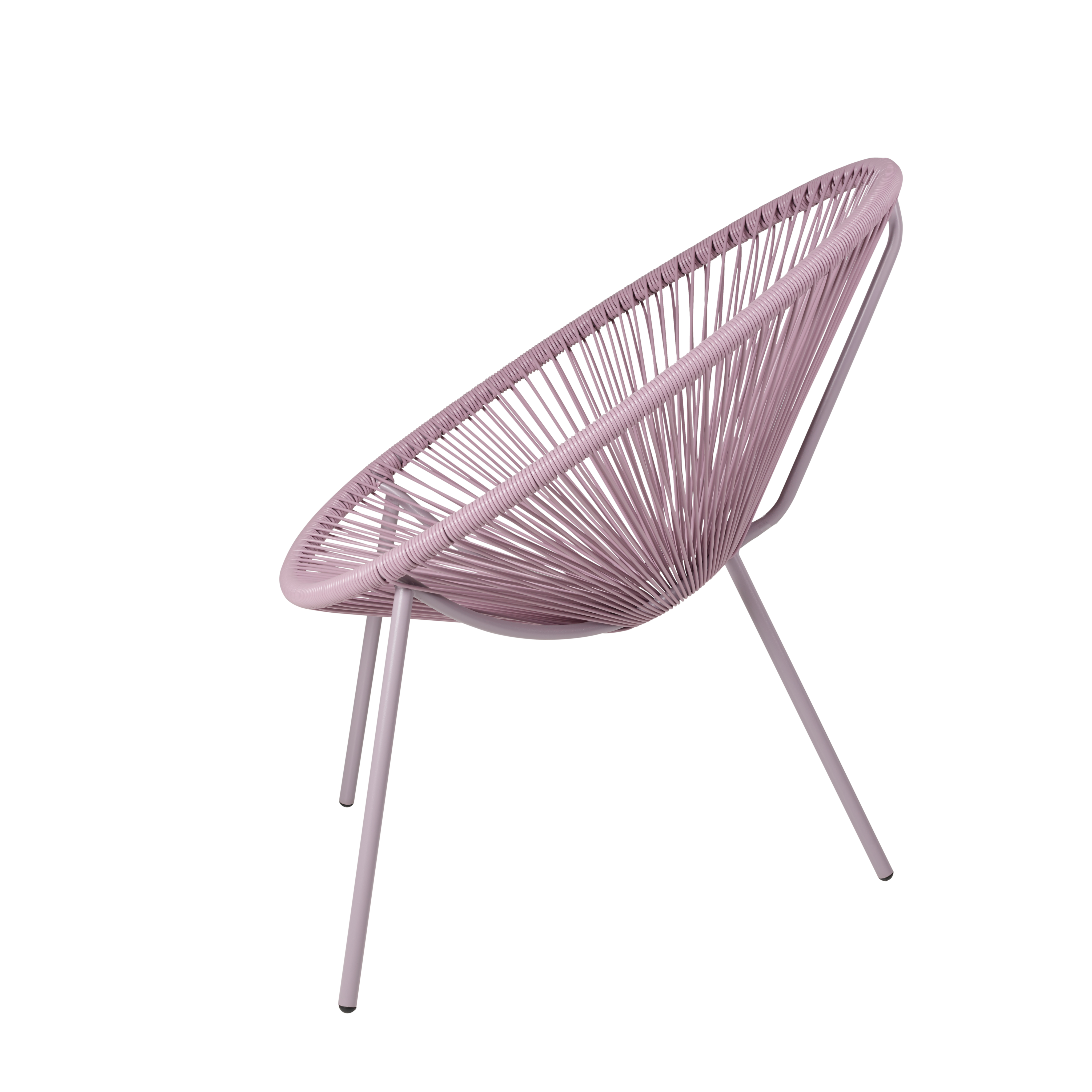 ACAPULCO Lounge stoel paarsH 82 x B 75 x D 69 cm - CASA