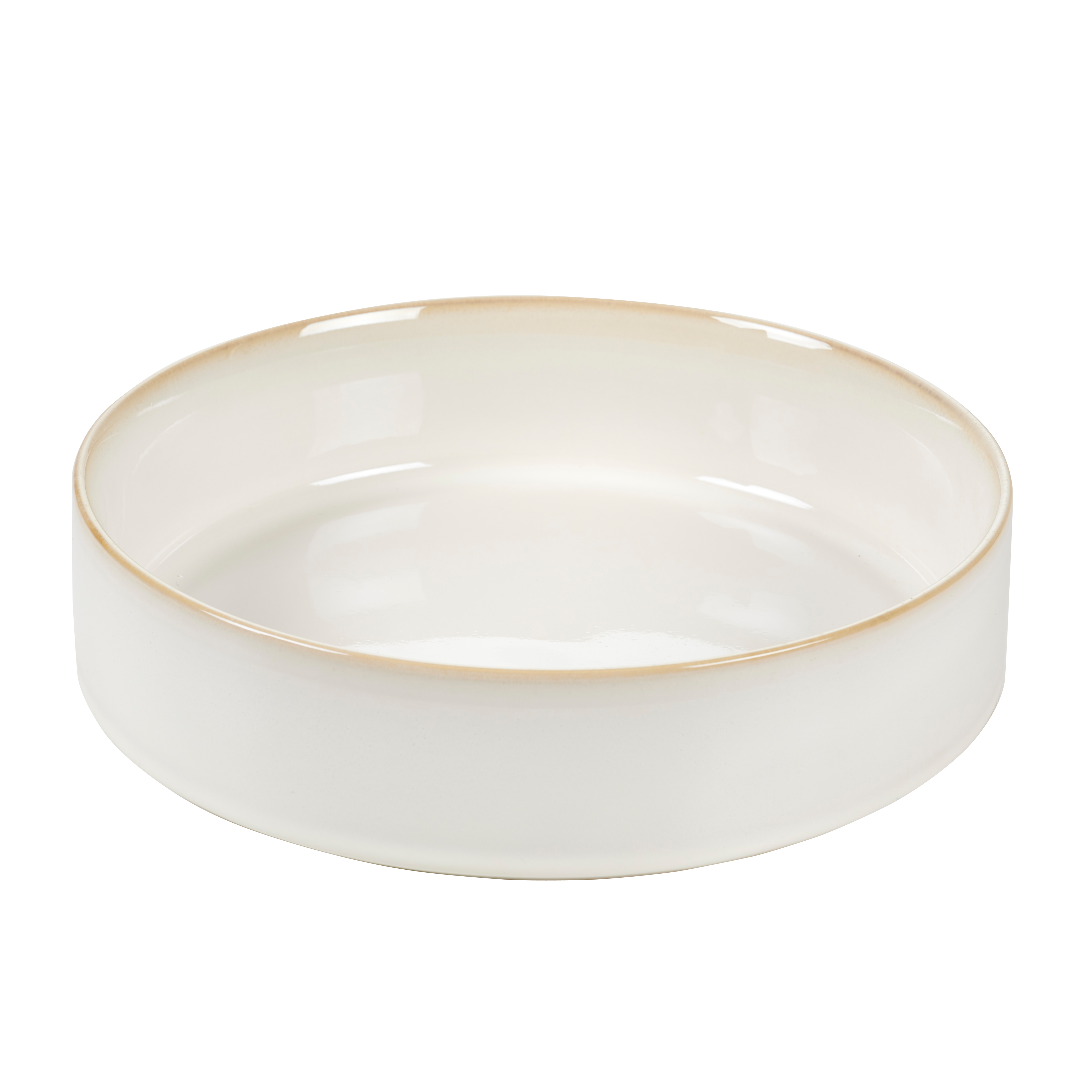 MINERAL MARBLE Bowl 200 CL wit - set van 2 H 6,5 cm - Ø 26,5 cm