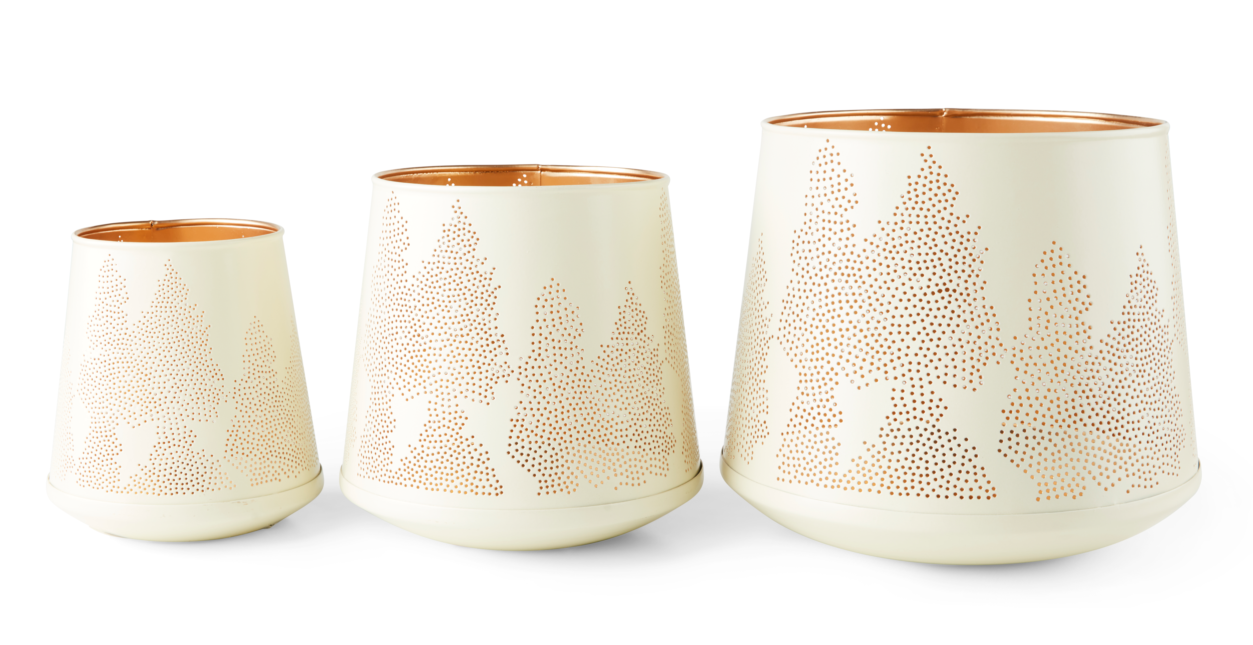 WOODS Lantaarn crèmeH 20 cm - Ø 20 cm
