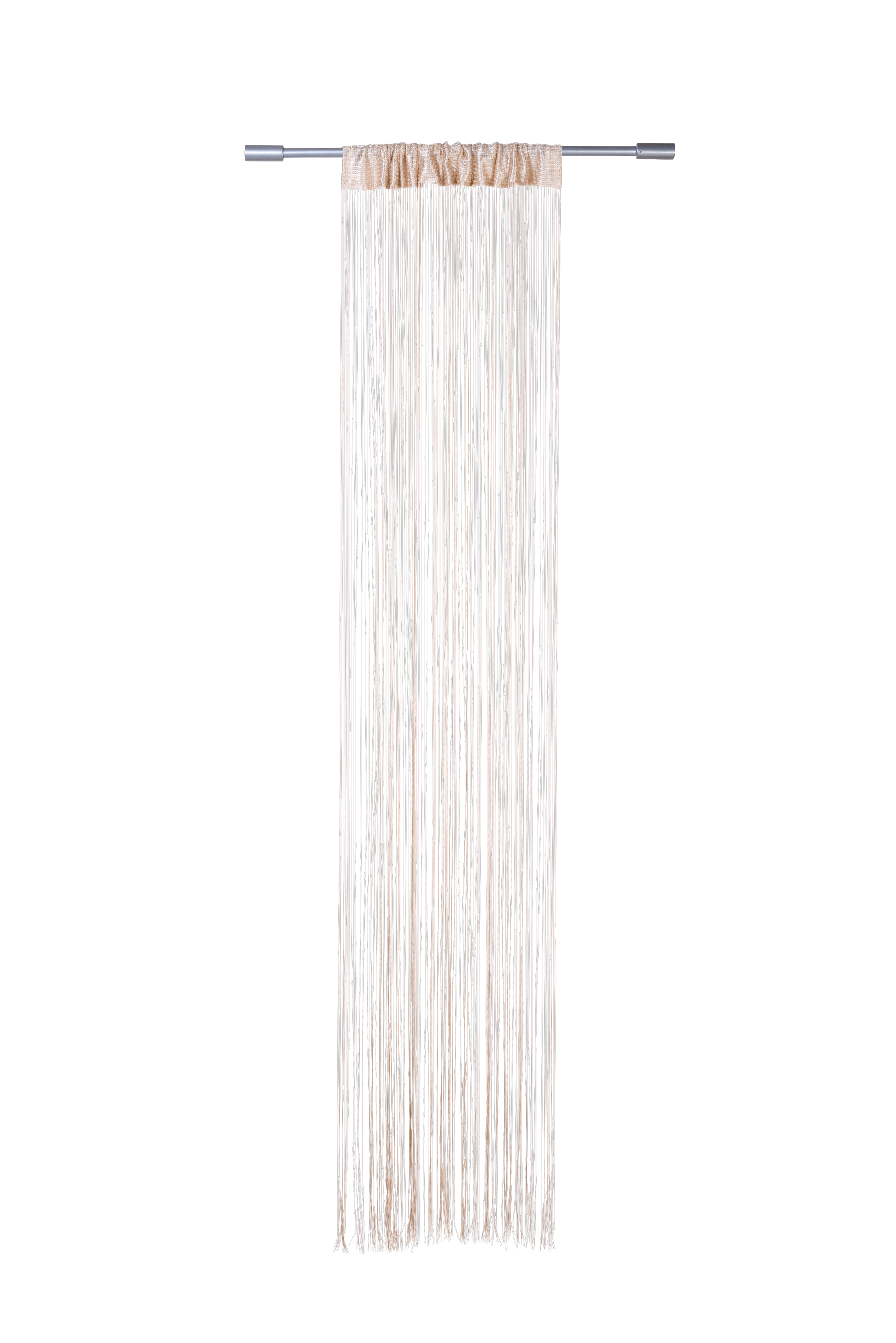 BEIGE Franjesgordijn beigeB 90 x L 200 cm